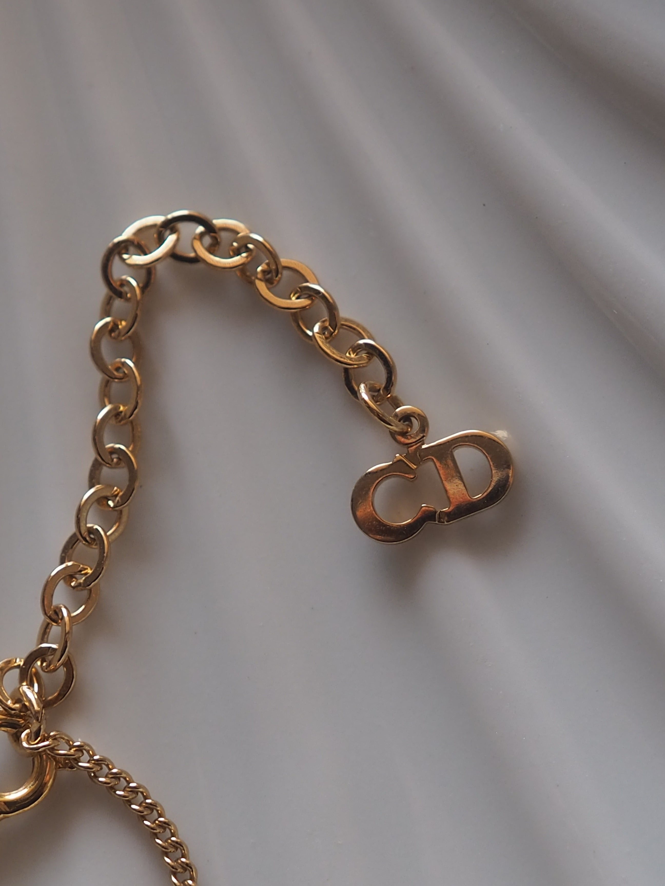 Christian Dior Logo Motif Necklace