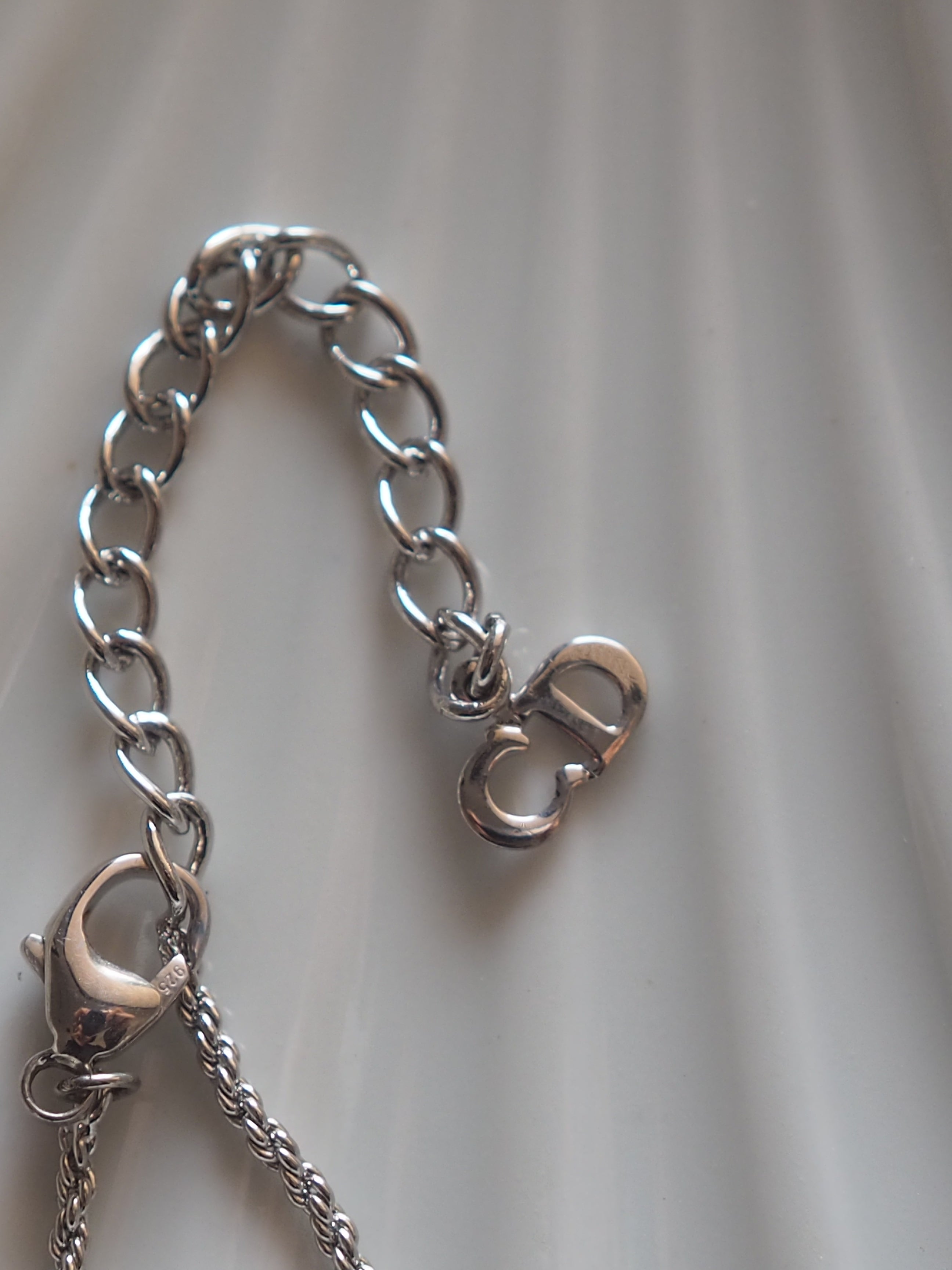 Christian Dior Logo Circle Necklace