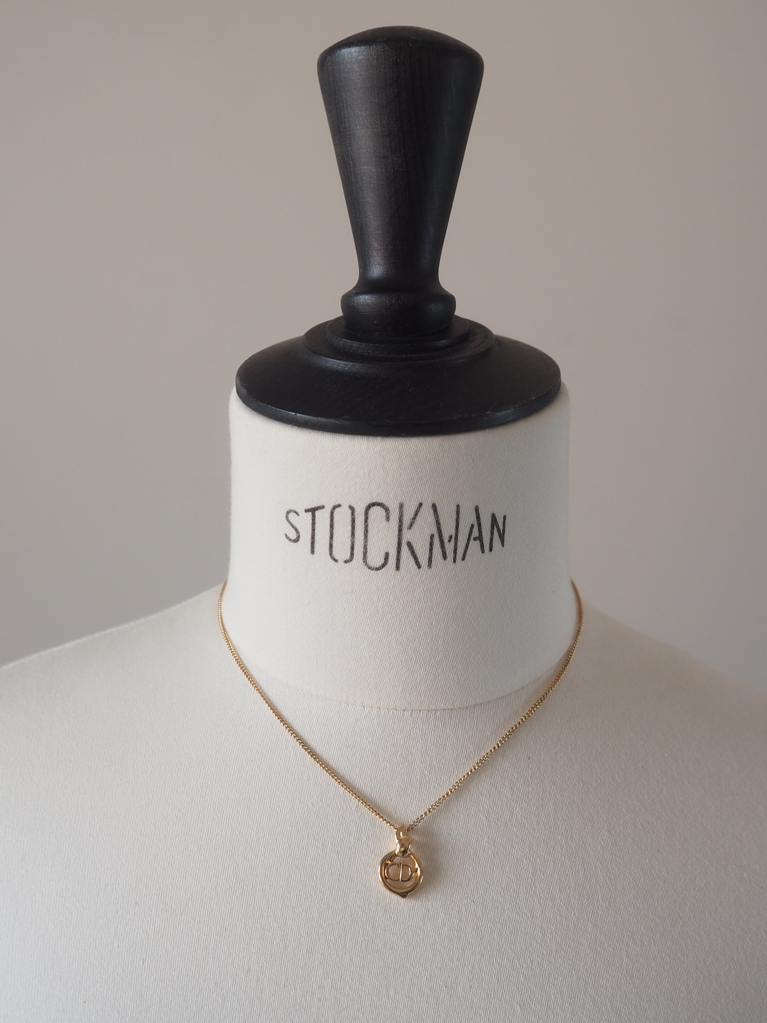 Christian Dior Logo Motif Necklace
