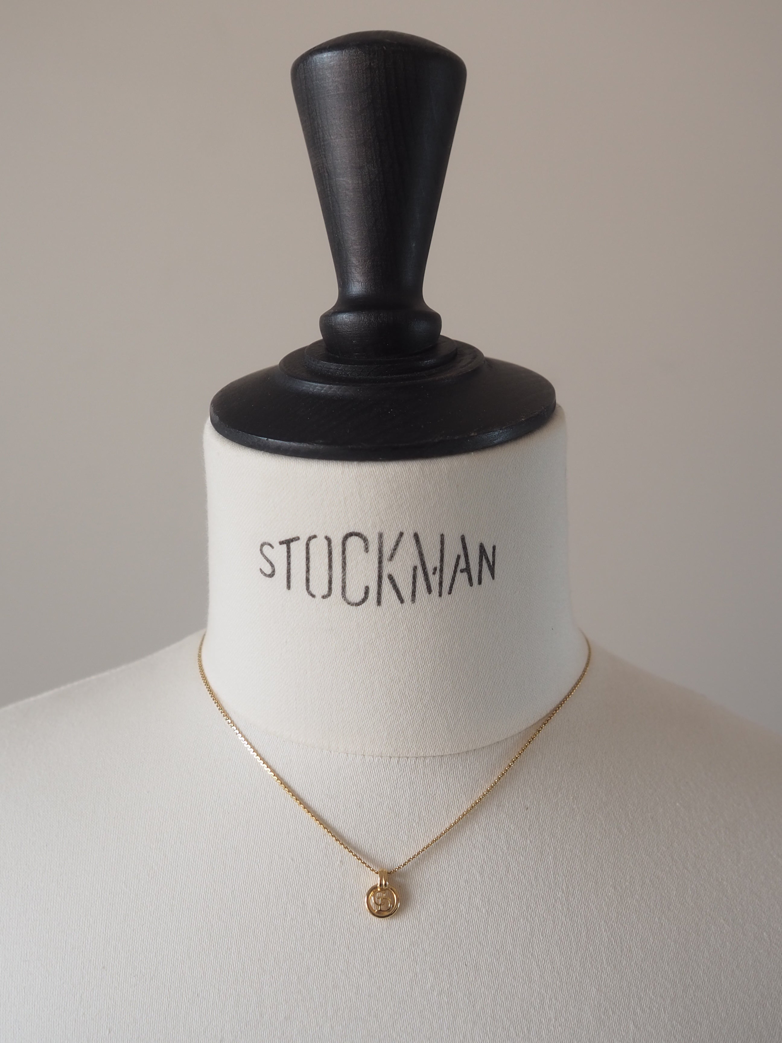 Christian Dior Logo Circle Necklace