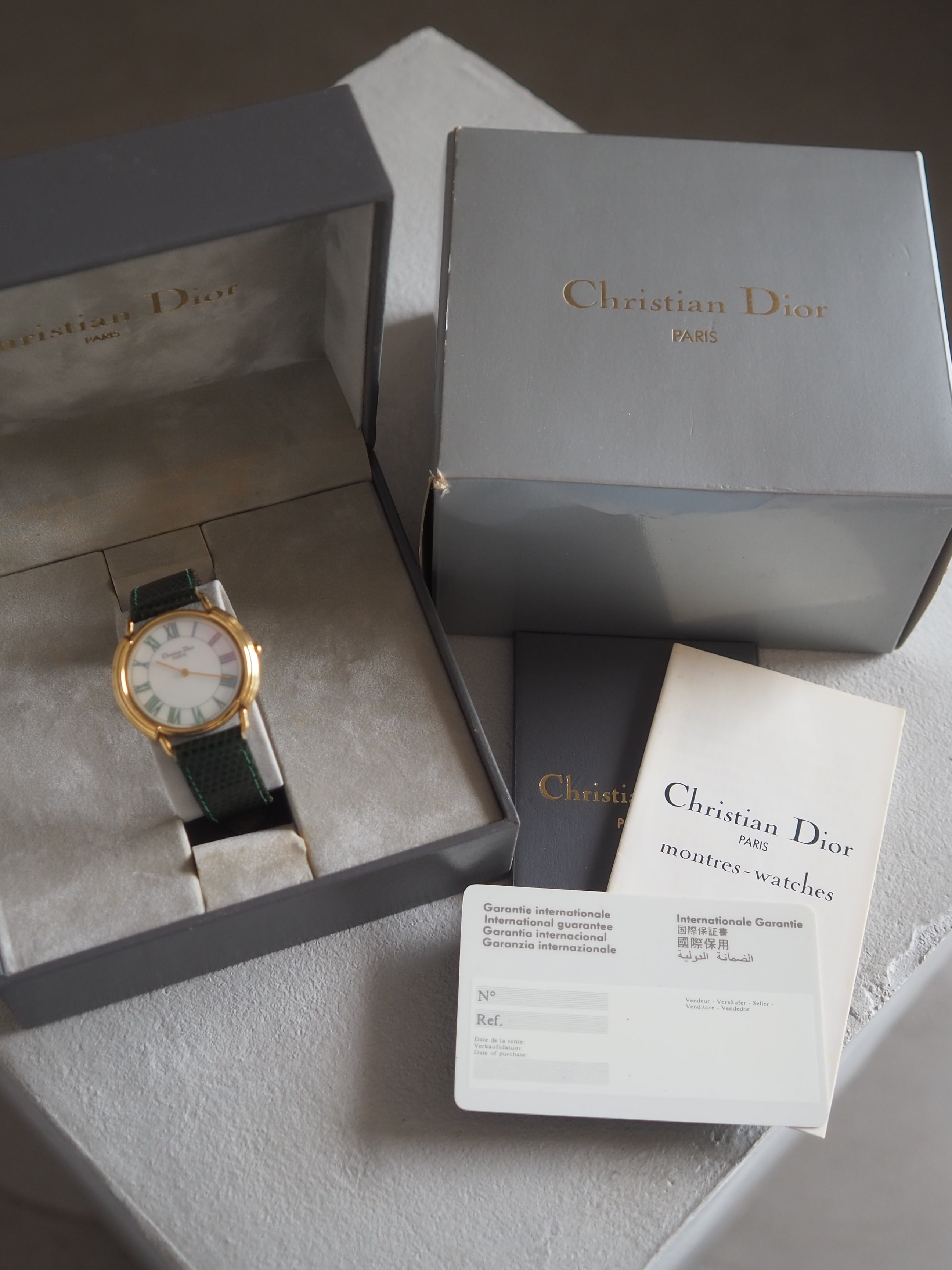 Christian Dior Round Shell Watch