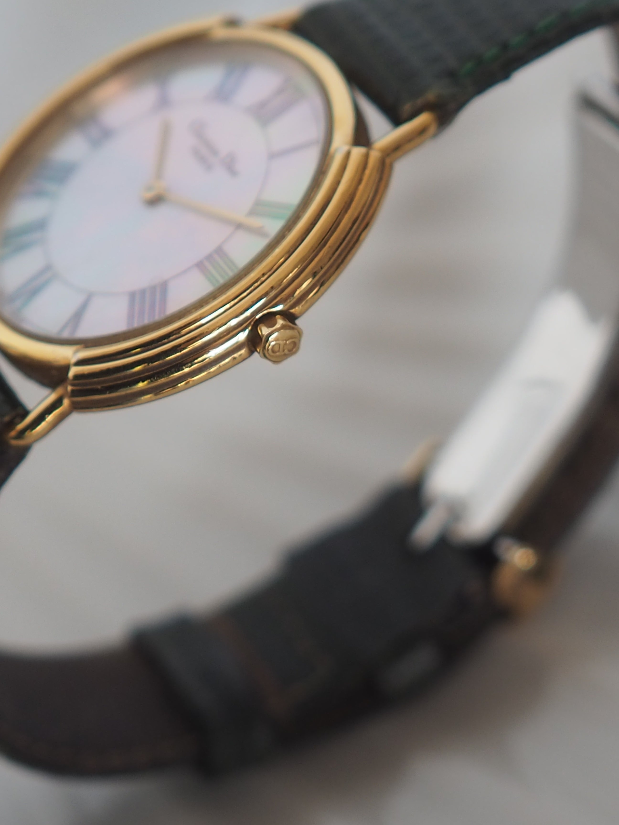 Christian Dior Round Shell Watch