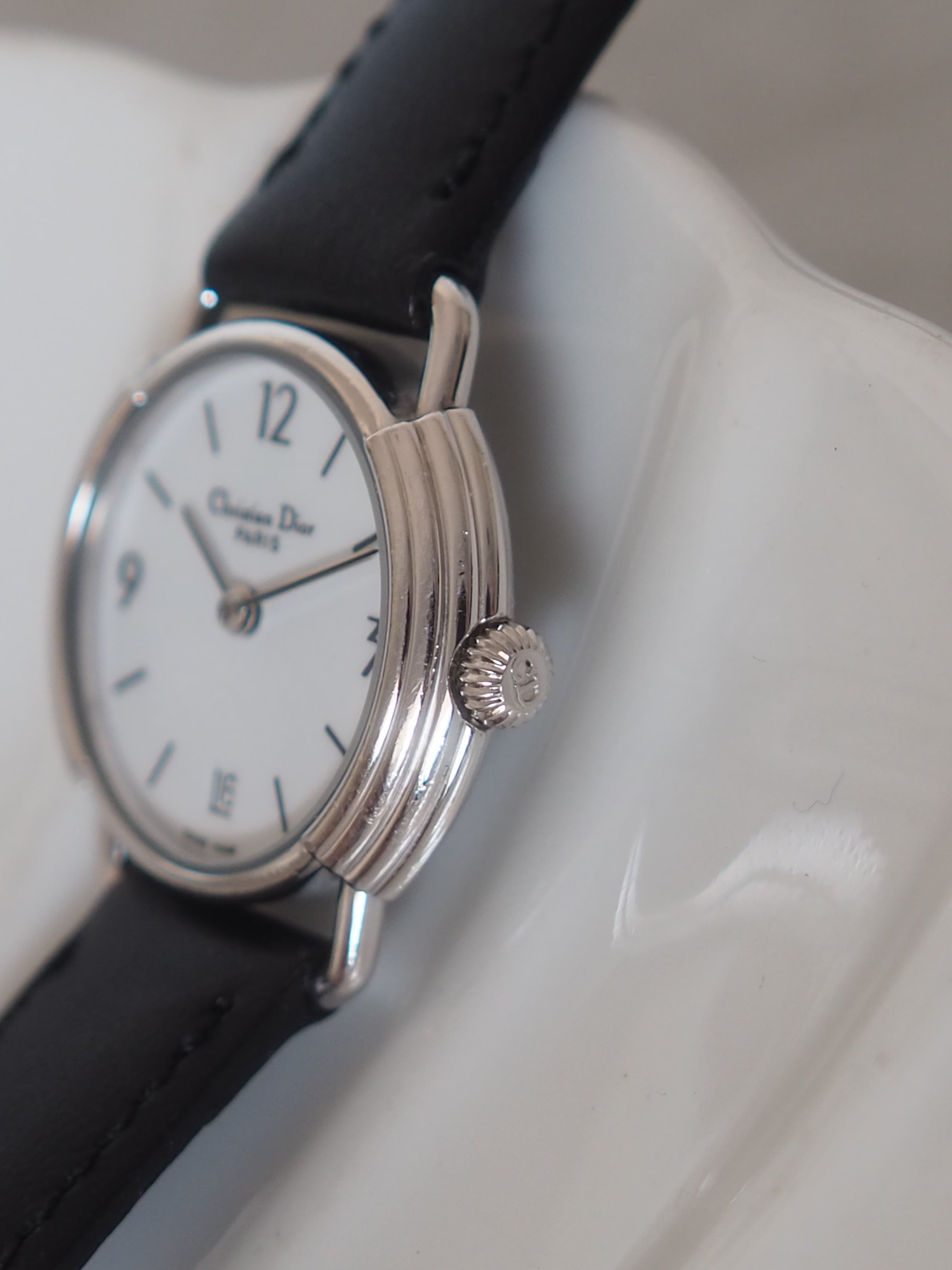 Christian Dior Round Logos Watch