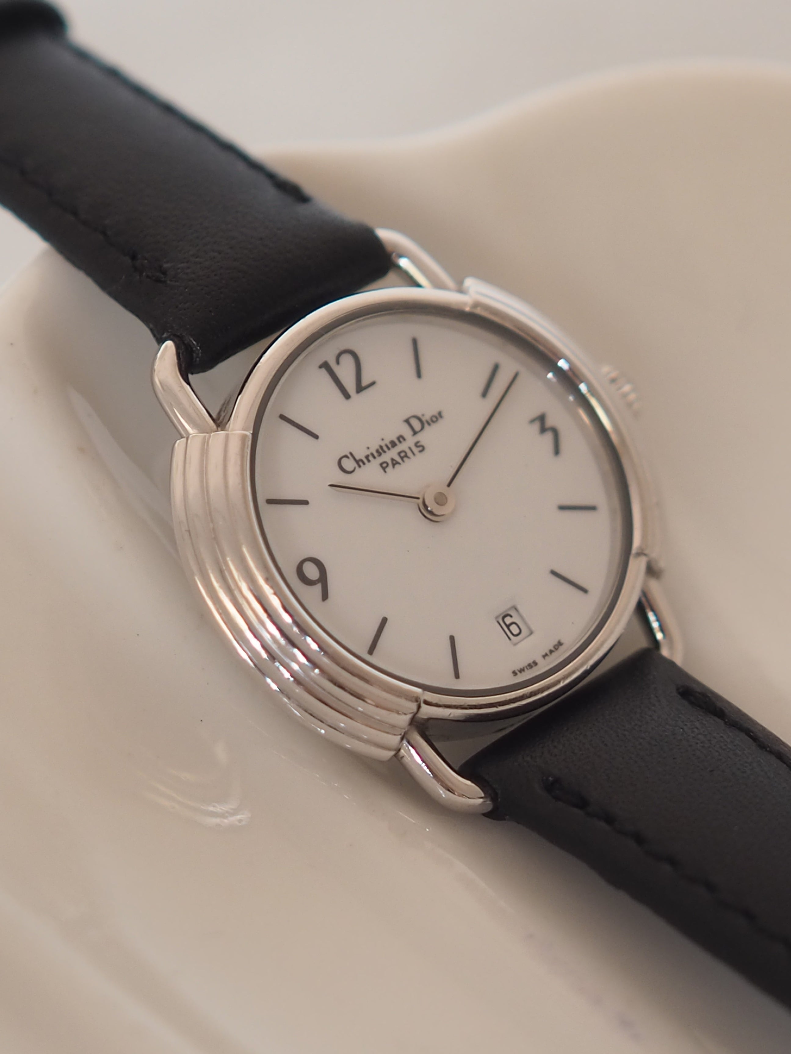 Christian Dior Round Logos Watch