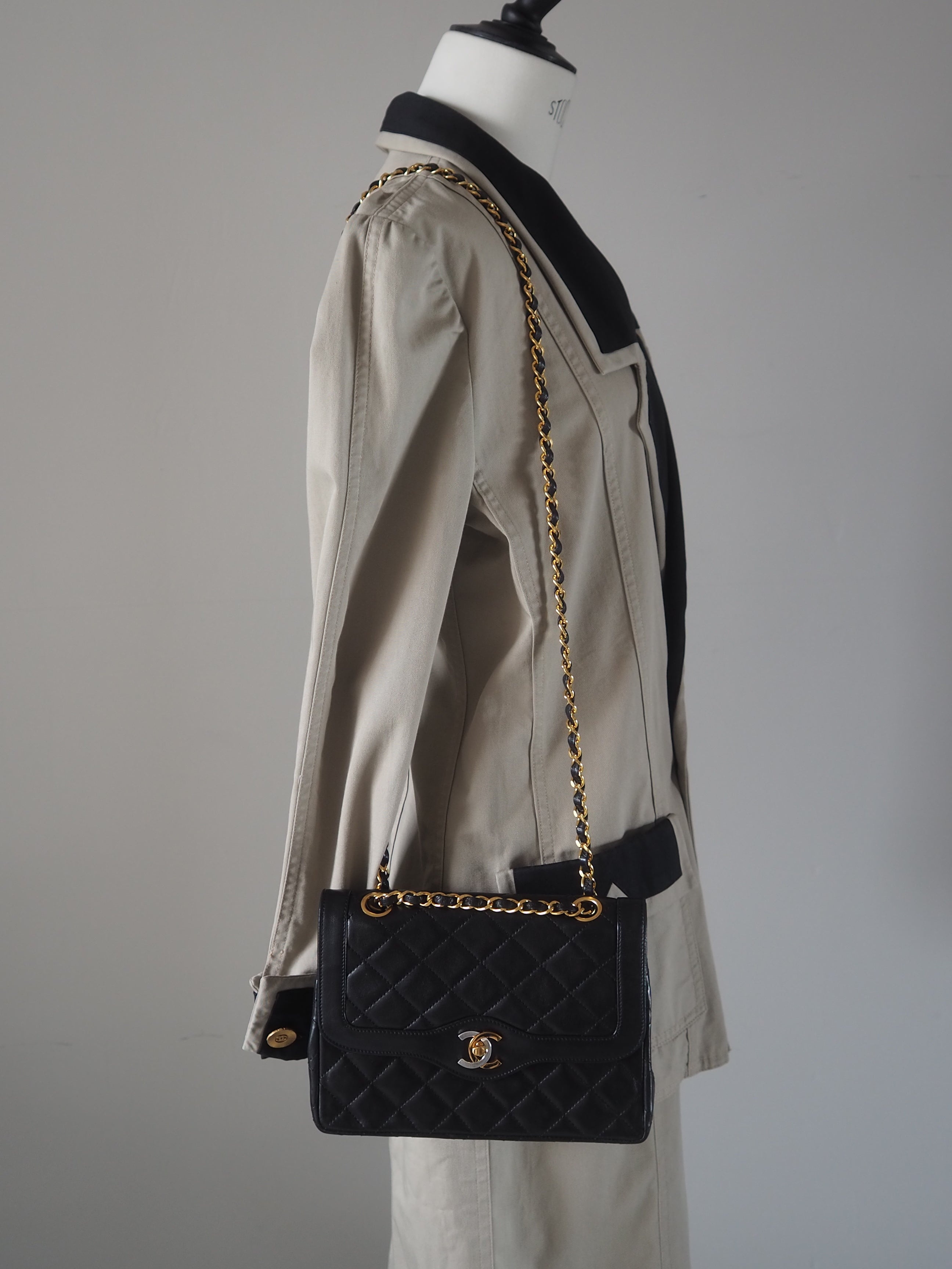 CHANEL Matelasse Chain Shoulder Bag Paris limited