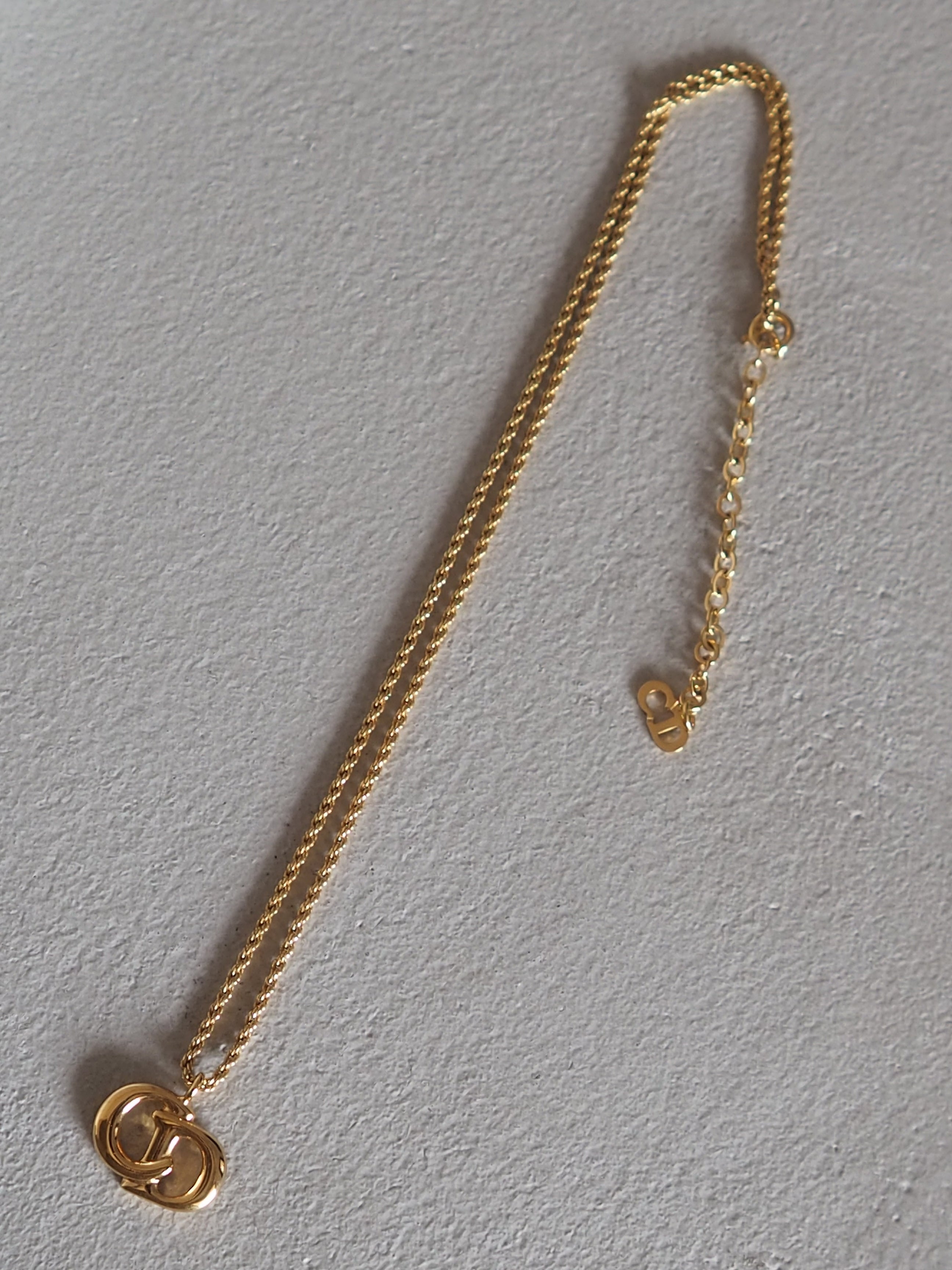 Christian Dior CD Logo Necklace