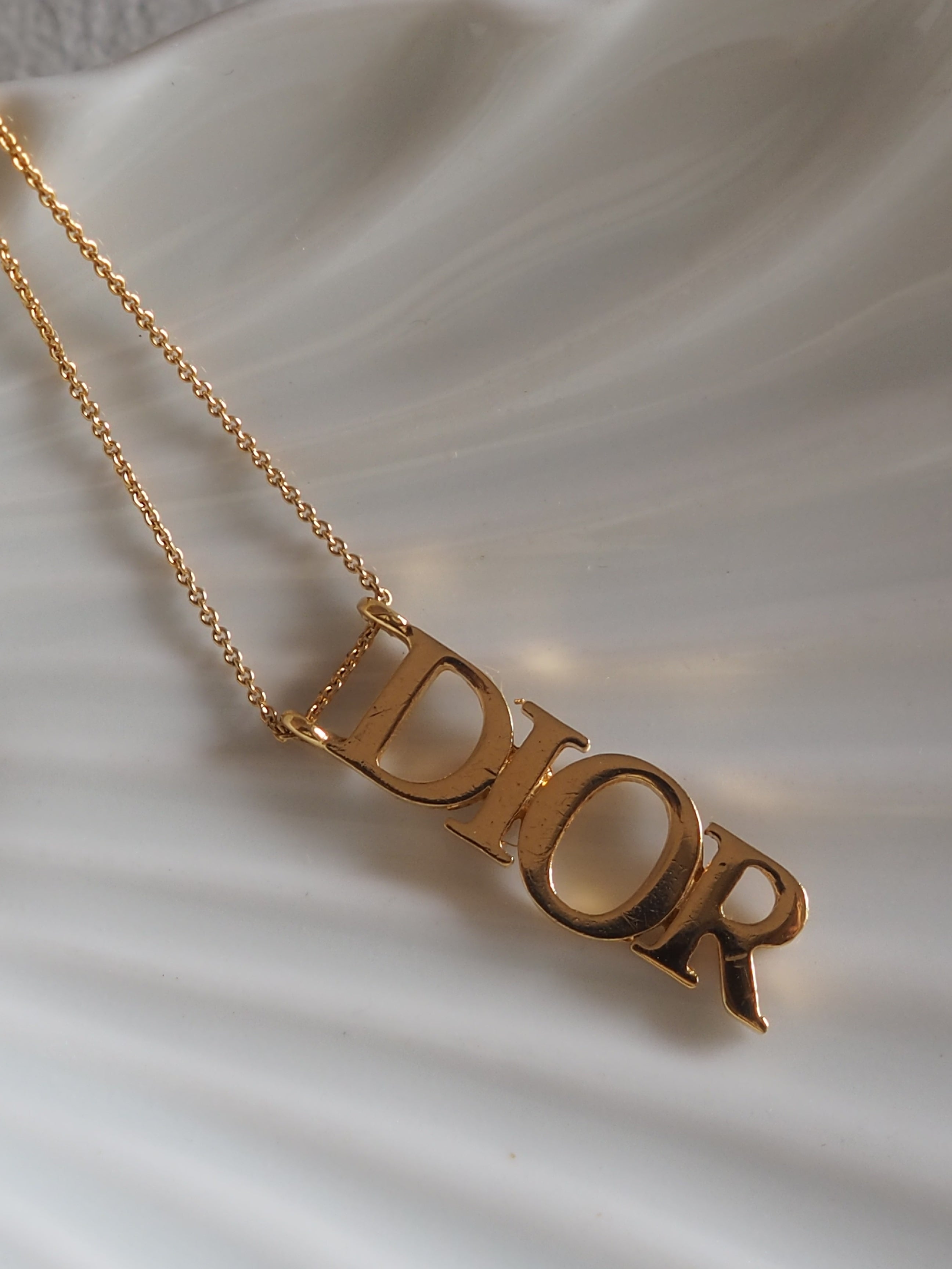 Christian Dior Logo Necklace
