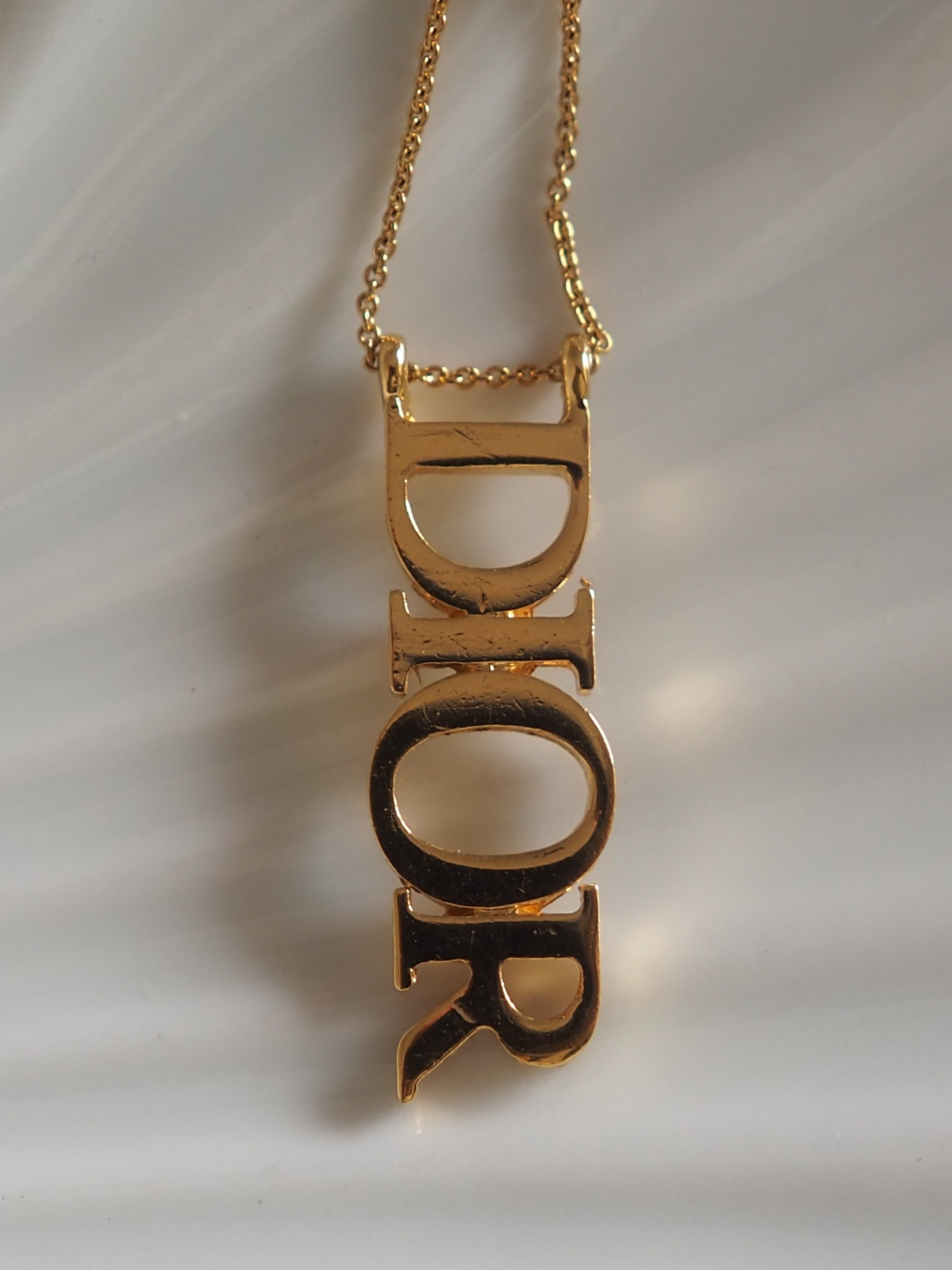 Christian Dior Logo Necklace