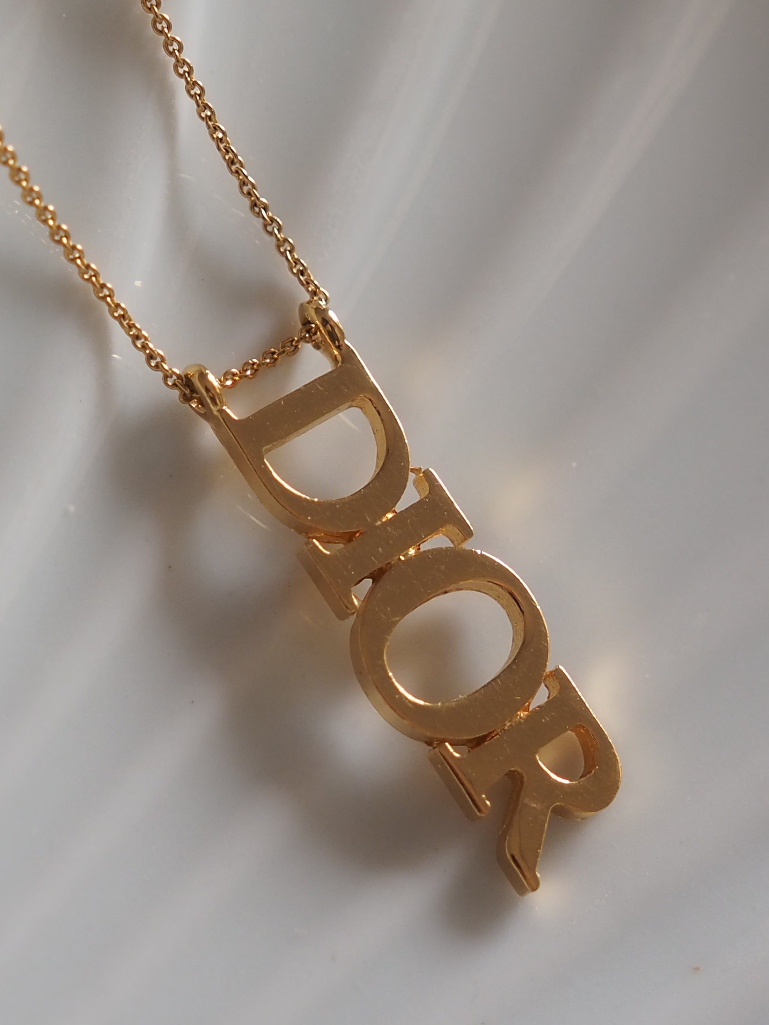 Christian Dior Logo Necklace