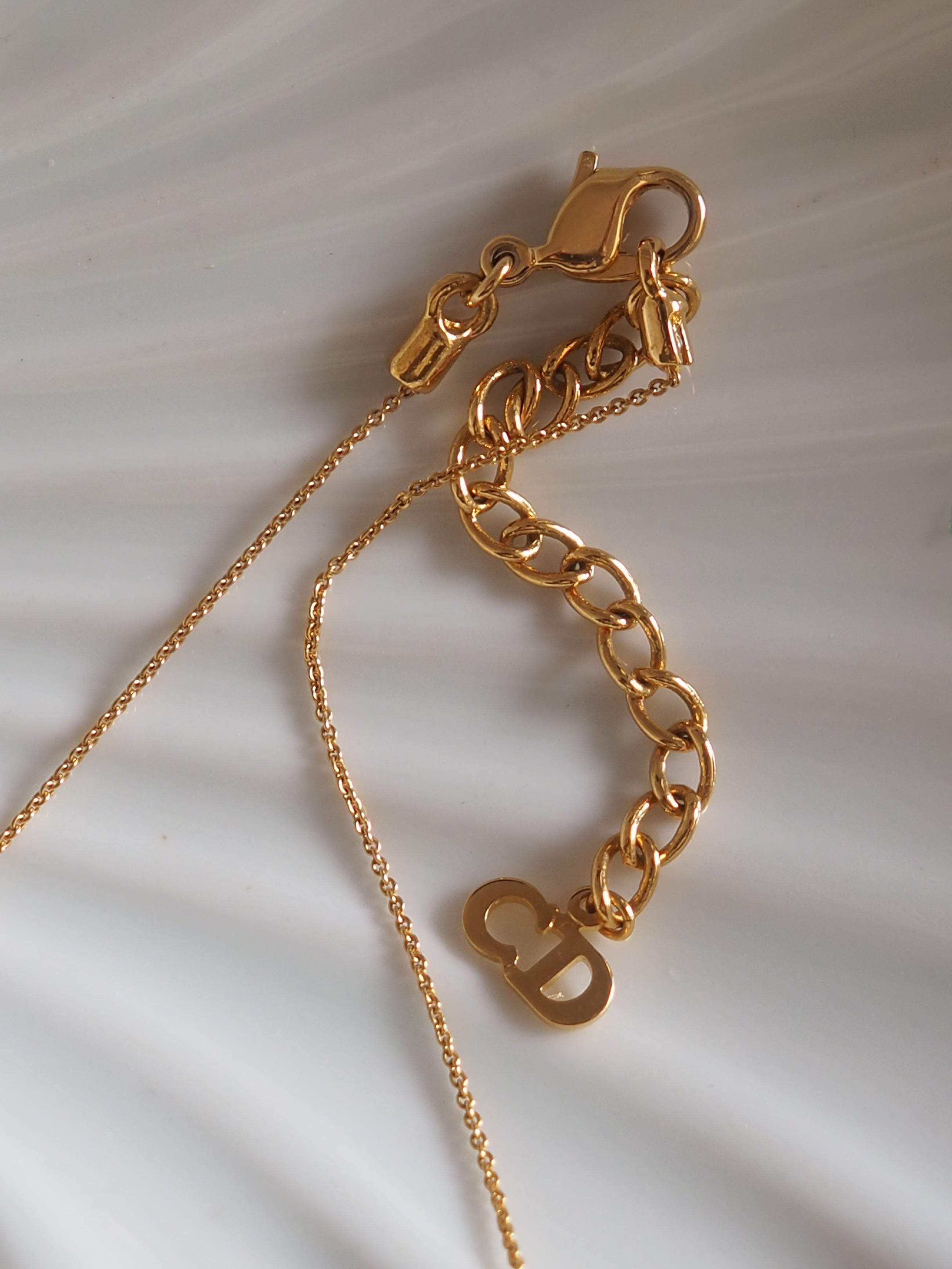 Christian Dior Logo Necklace