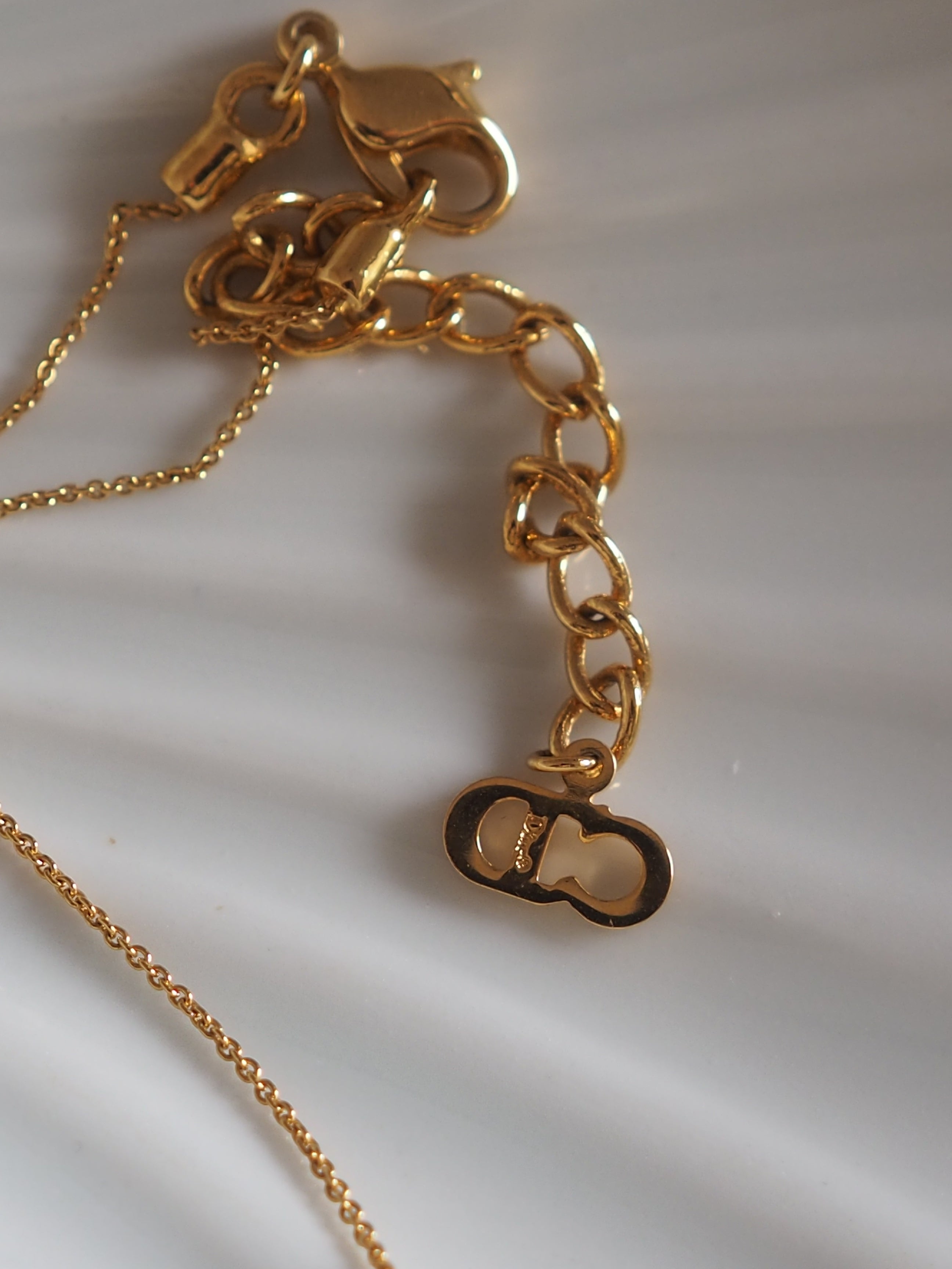 Christian Dior Logo Necklace