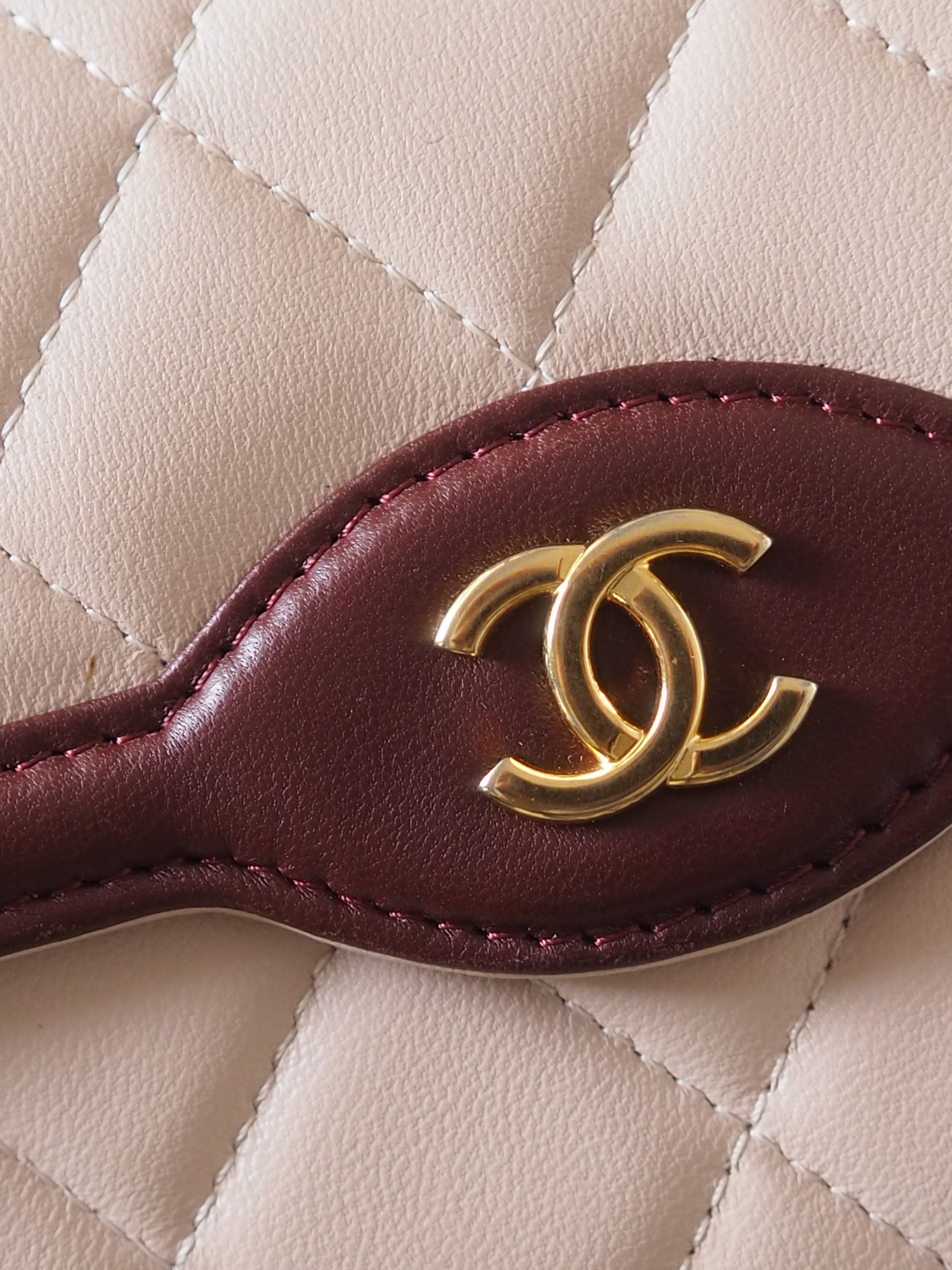 CHANEL Bicolor Long Wallet