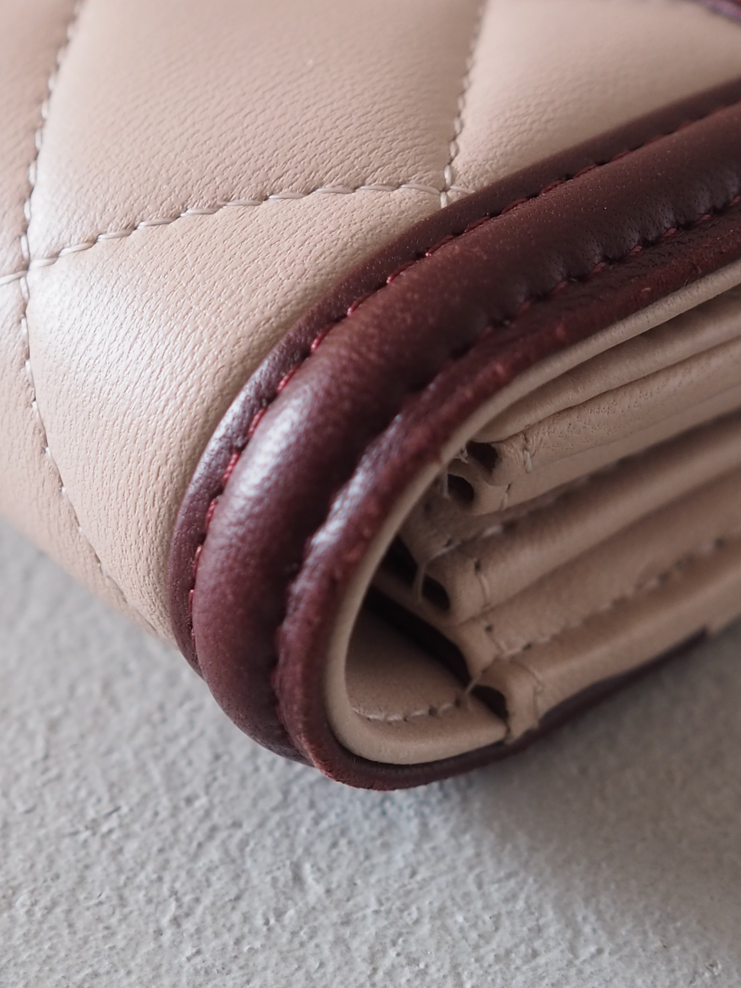 CHANEL Bicolor Long Wallet