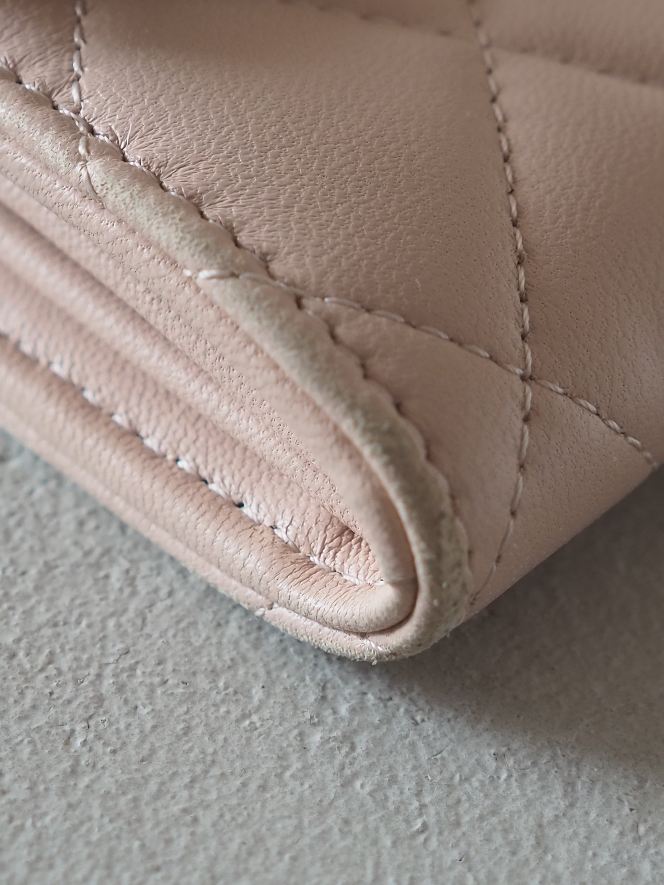 CHANEL Bicolor Long Wallet