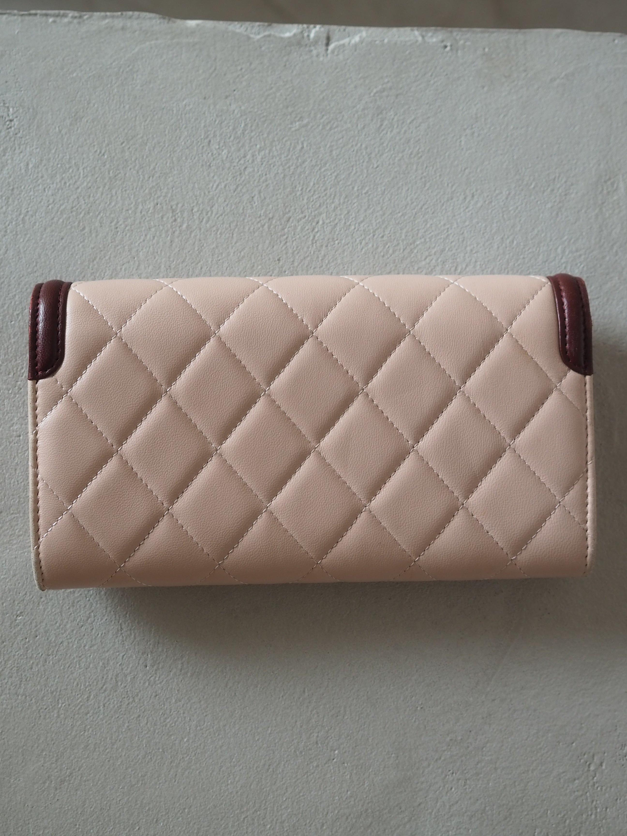 CHANEL Bicolor Long Wallet