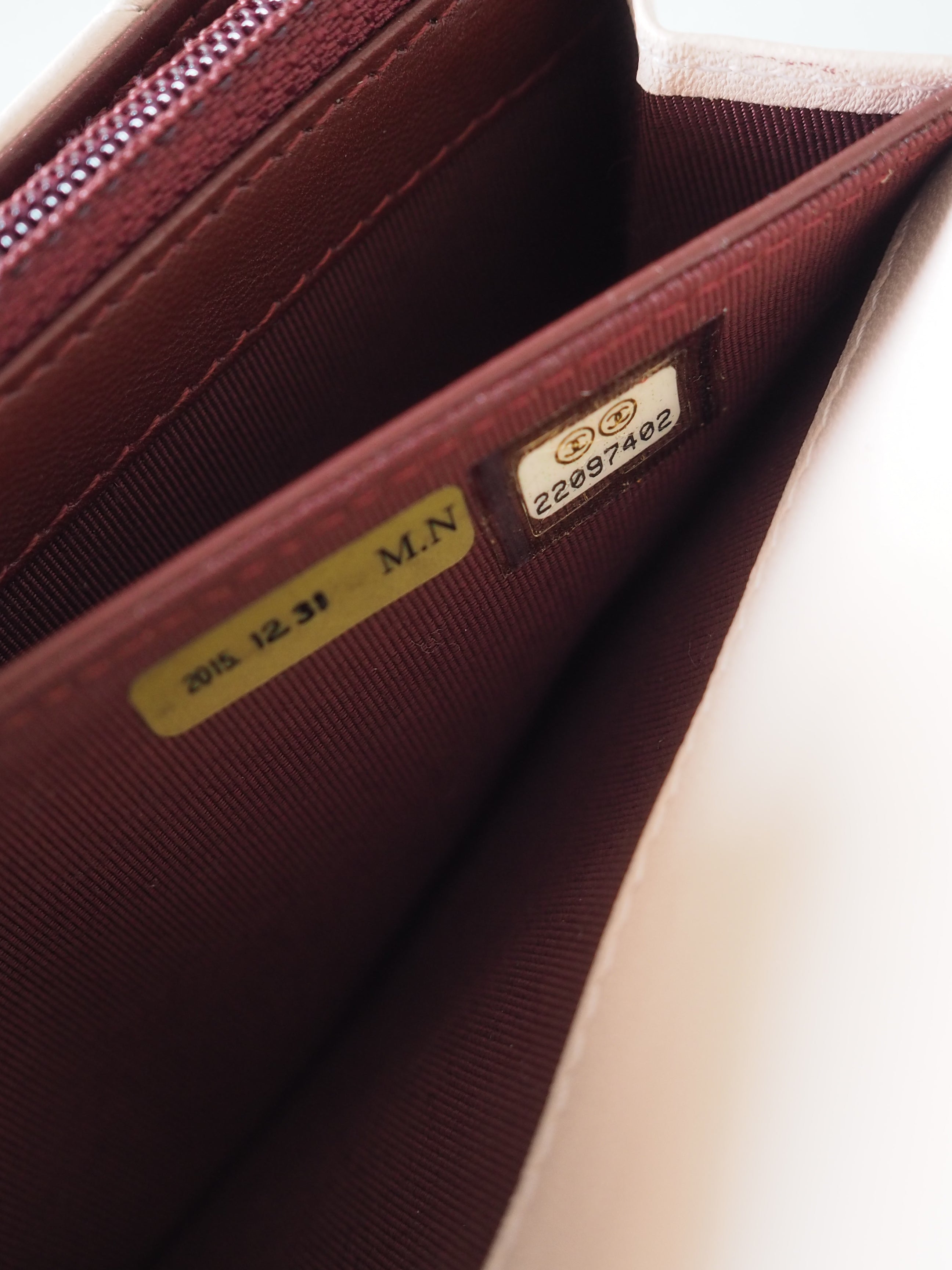 CHANEL Bicolor Long Wallet