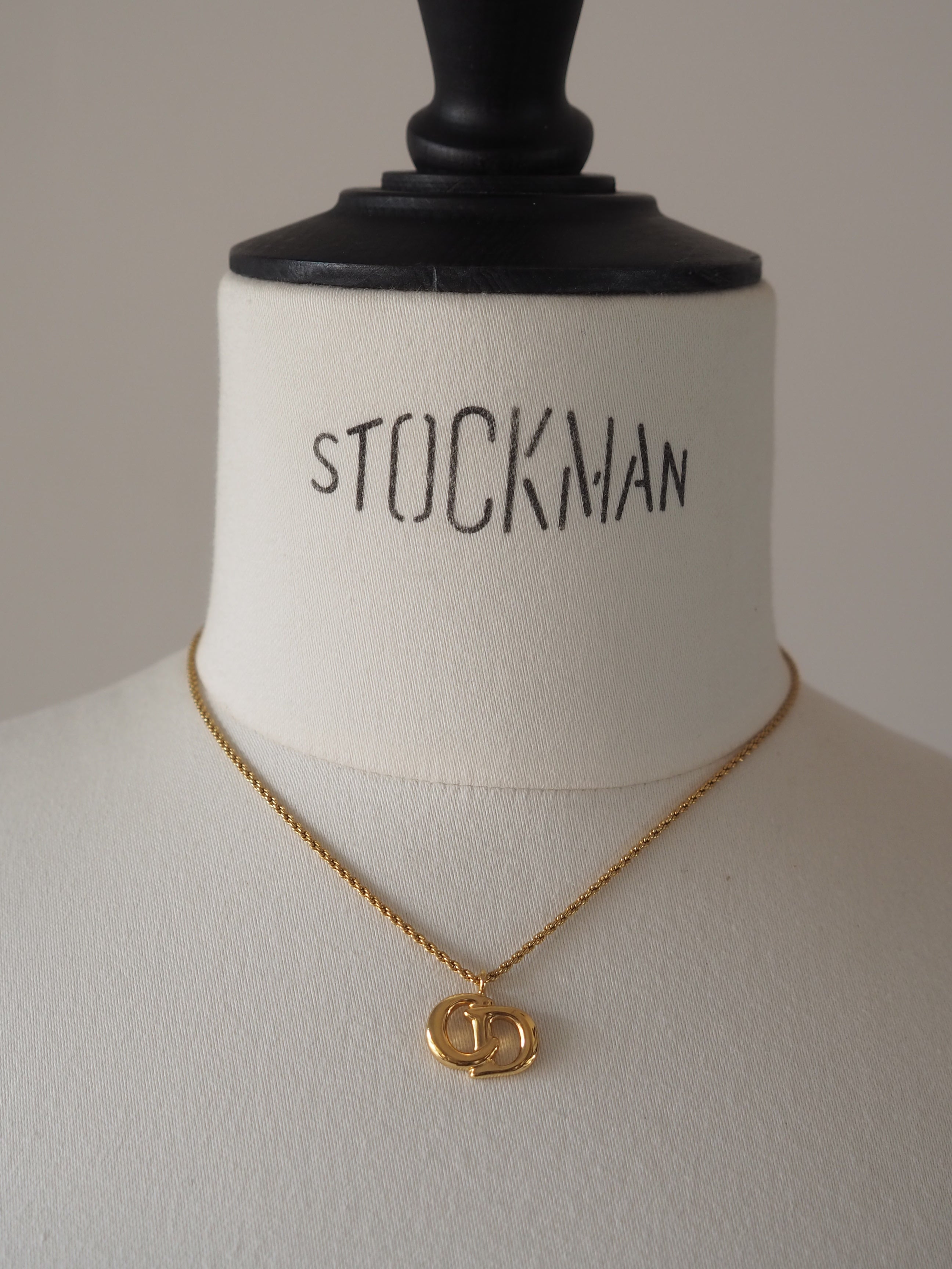 Christian Dior CD Logo Necklace