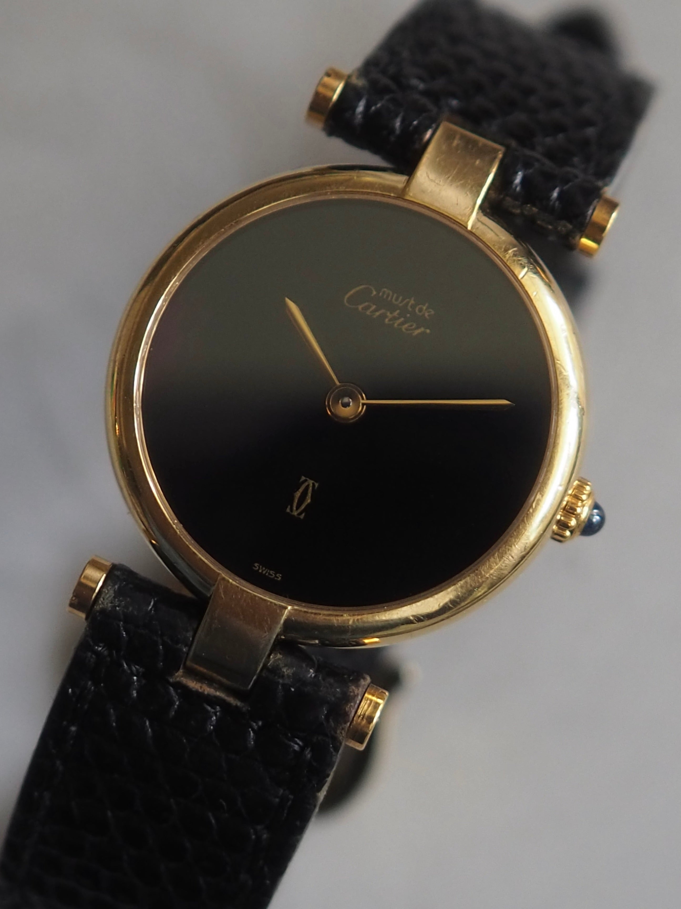 Cartier Must de Vendome Watch SM Black Dial