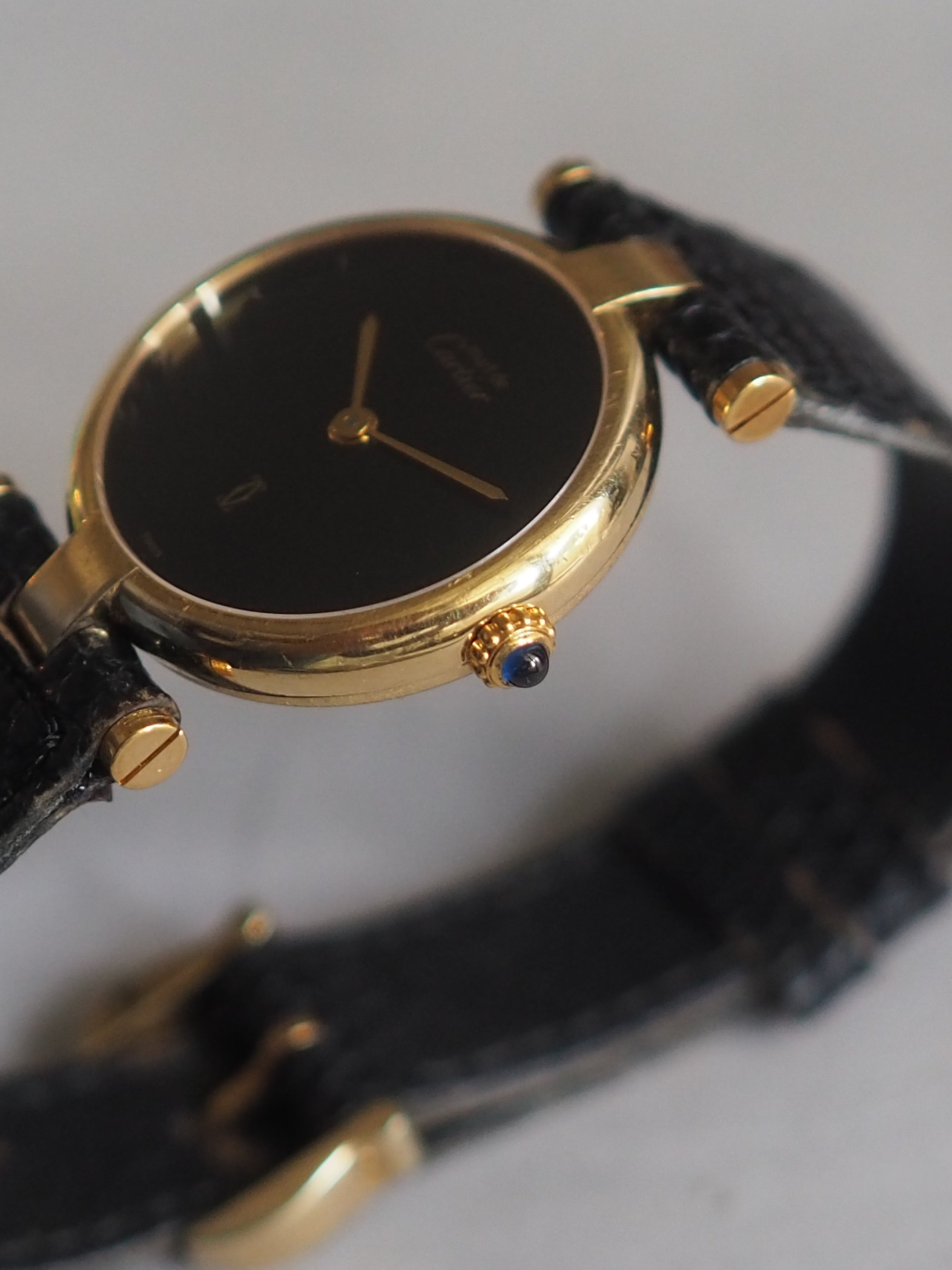 Cartier Must de Vendome Watch SM Black Dial