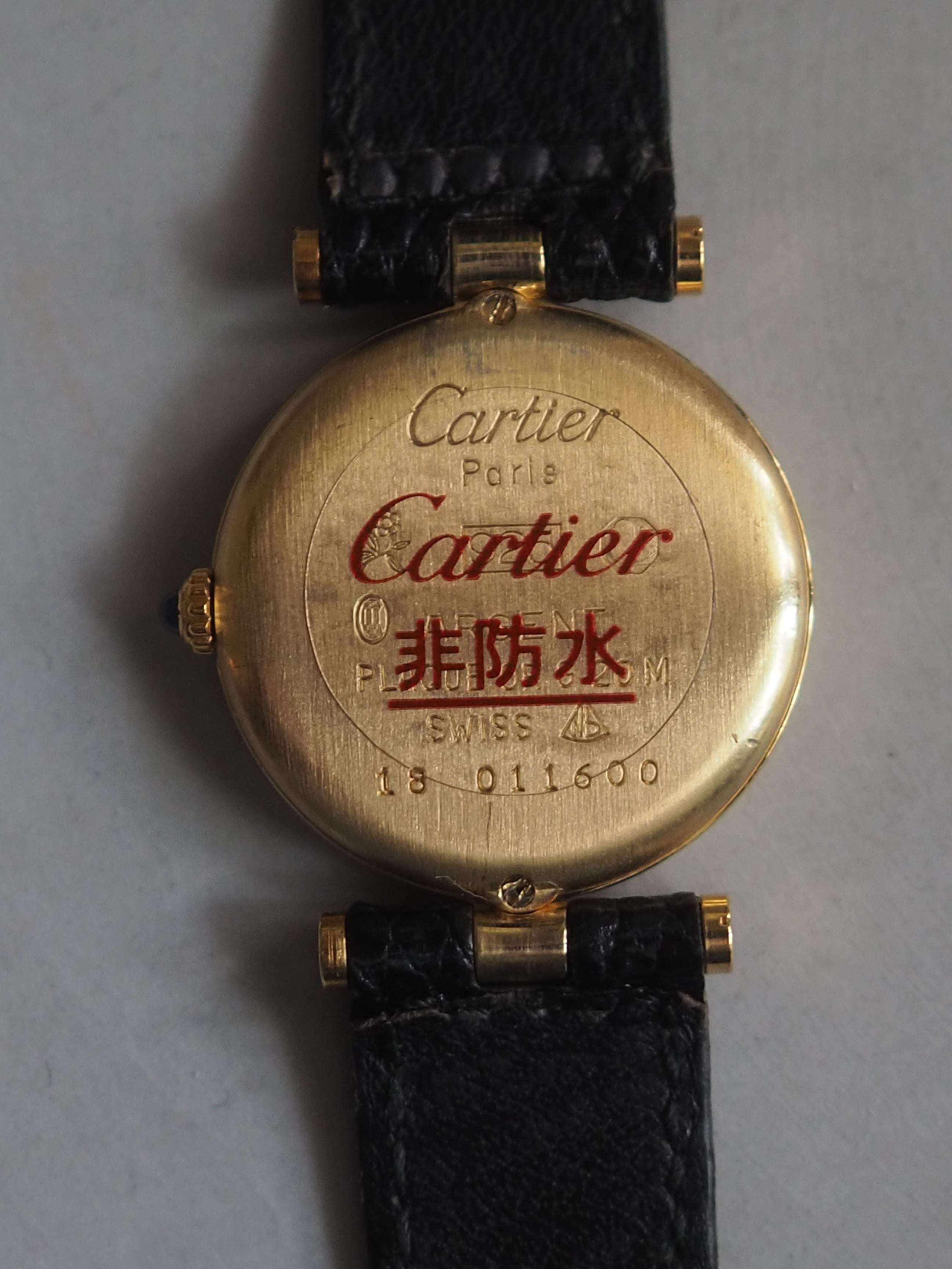 Cartier Must de Vendome Watch SM Black Dial
