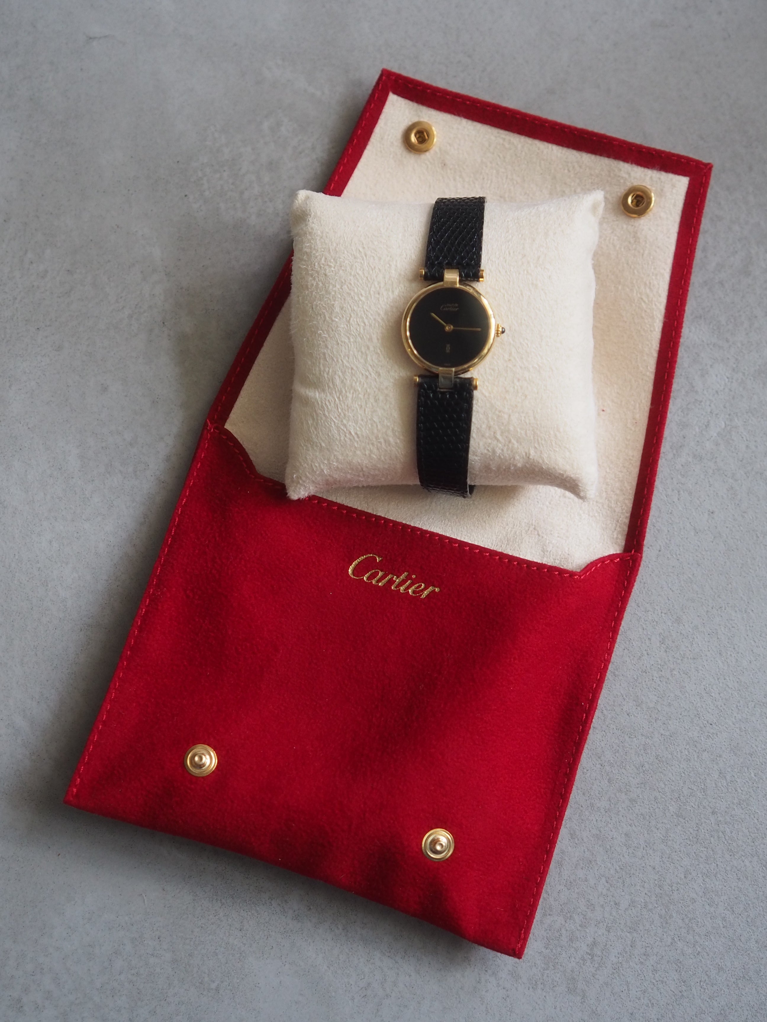 Cartier Must de Vendome Watch SM Black Dial