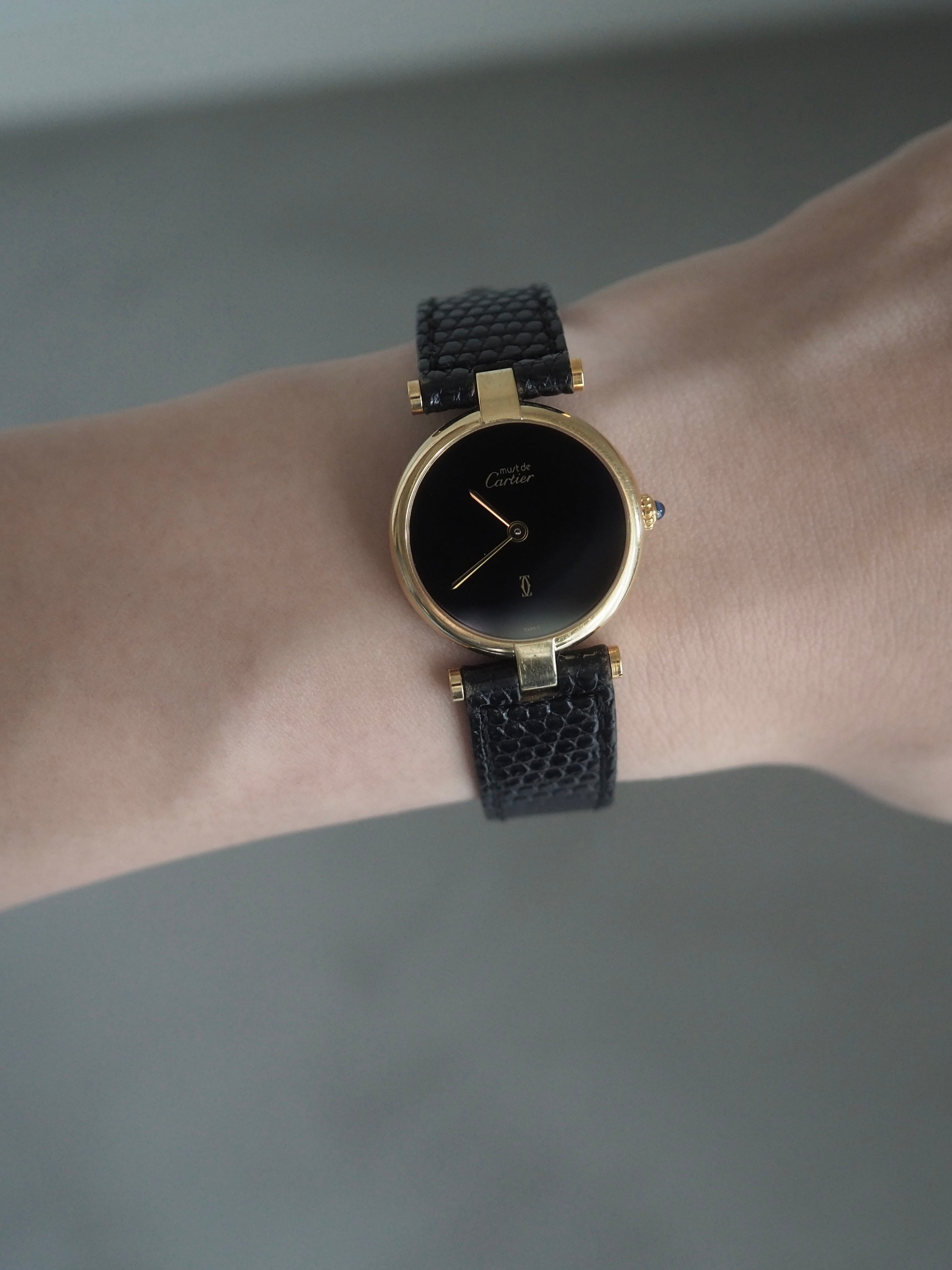 Cartier Must de Vendome Watch SM Black Dial