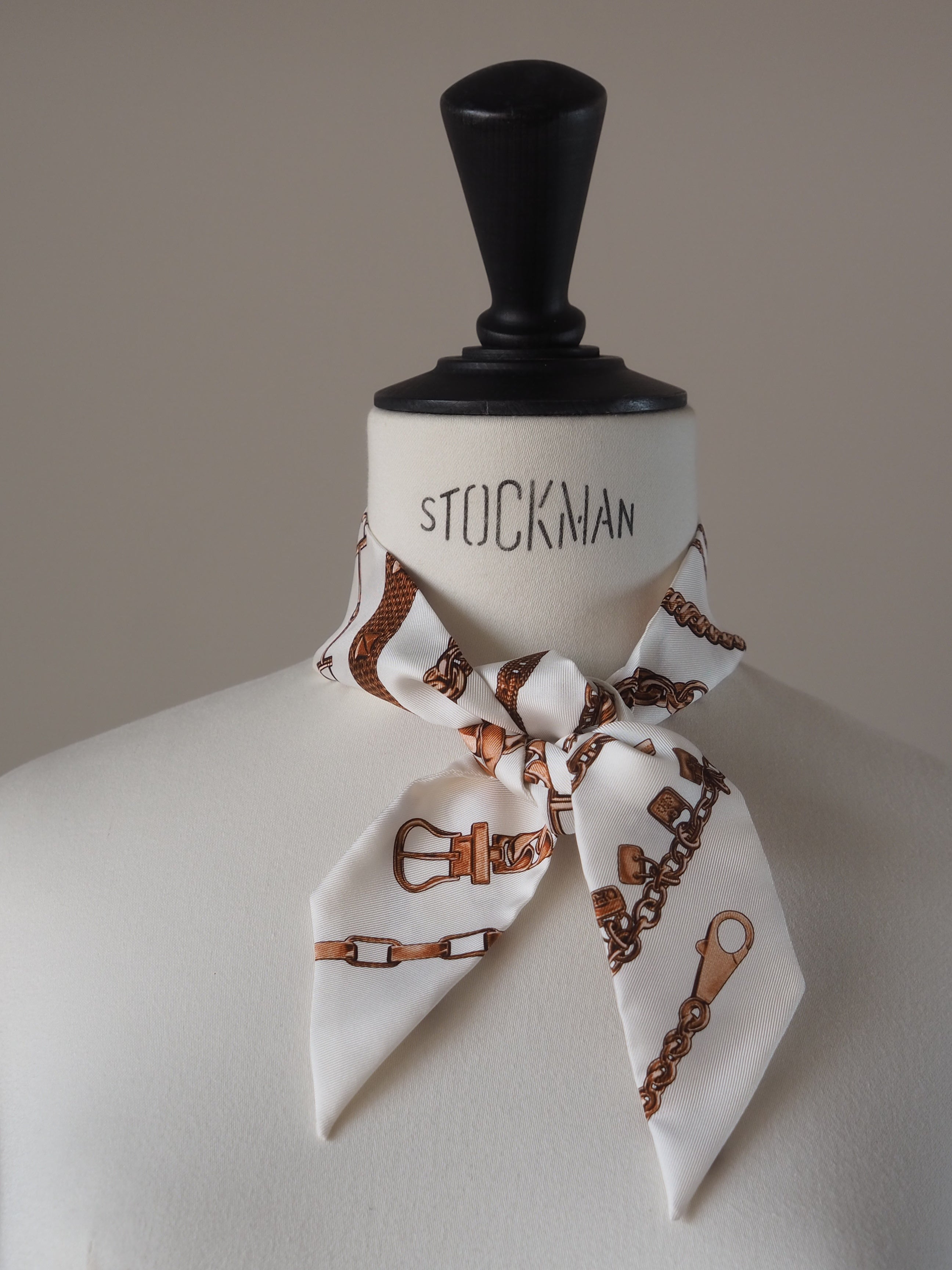 HERMES Twilly Scarf Chaine d'ancre