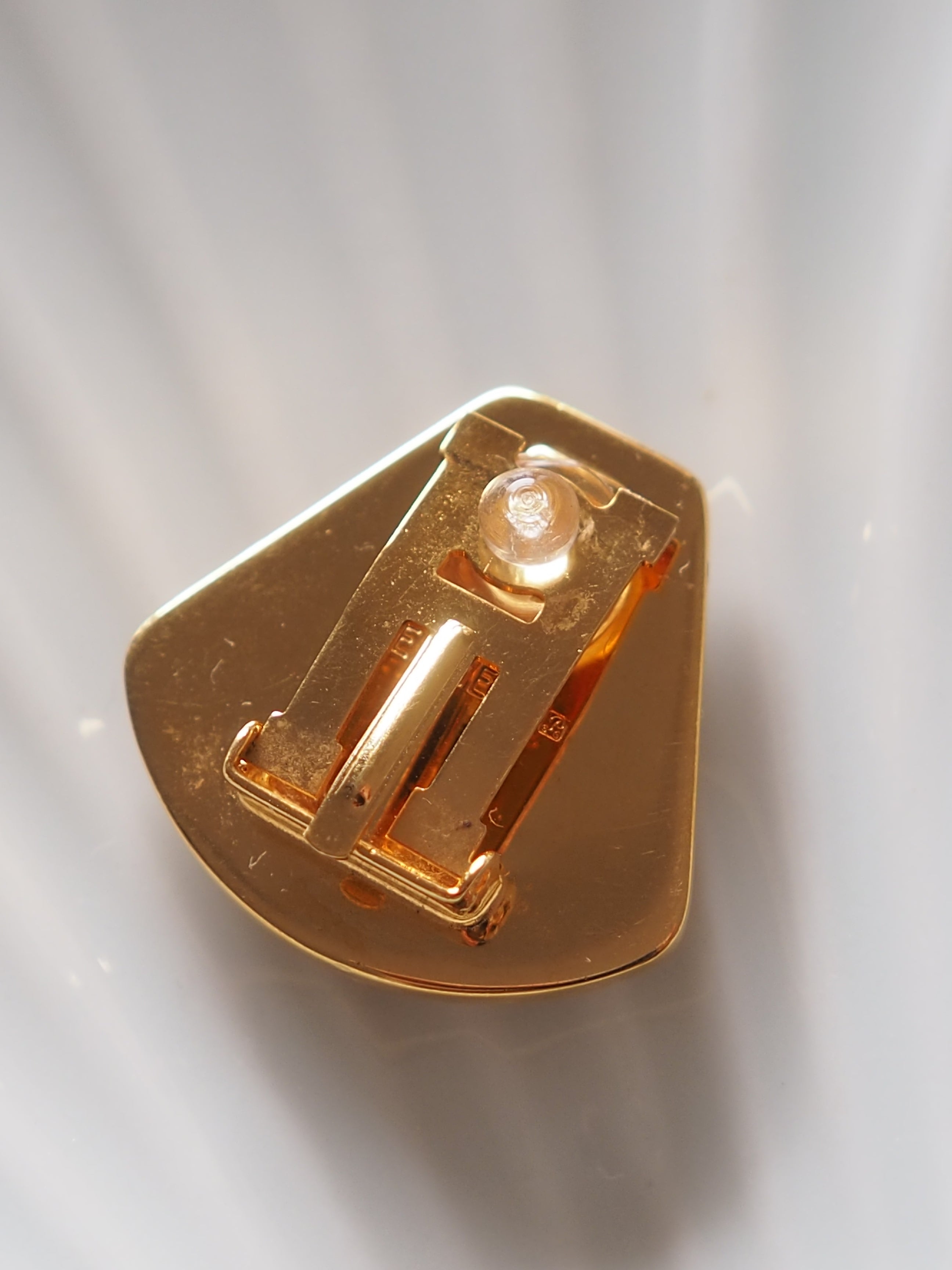 HERMES Enamel Rabbit Earrings