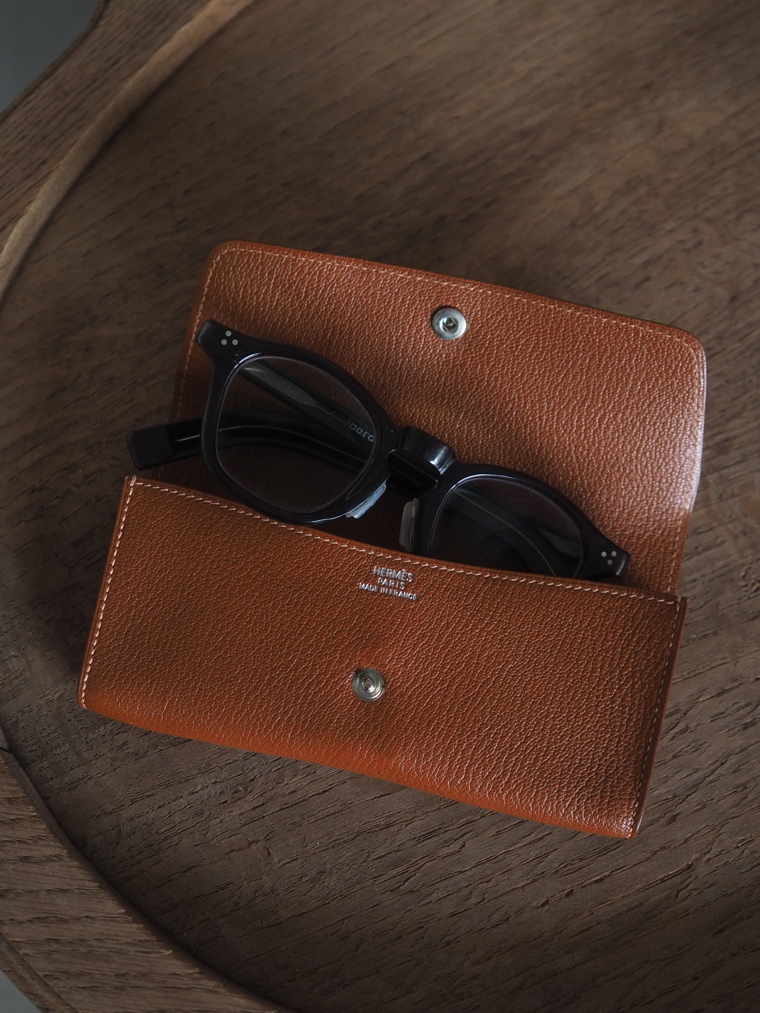 HERMÈS Sellier Leather Pouch