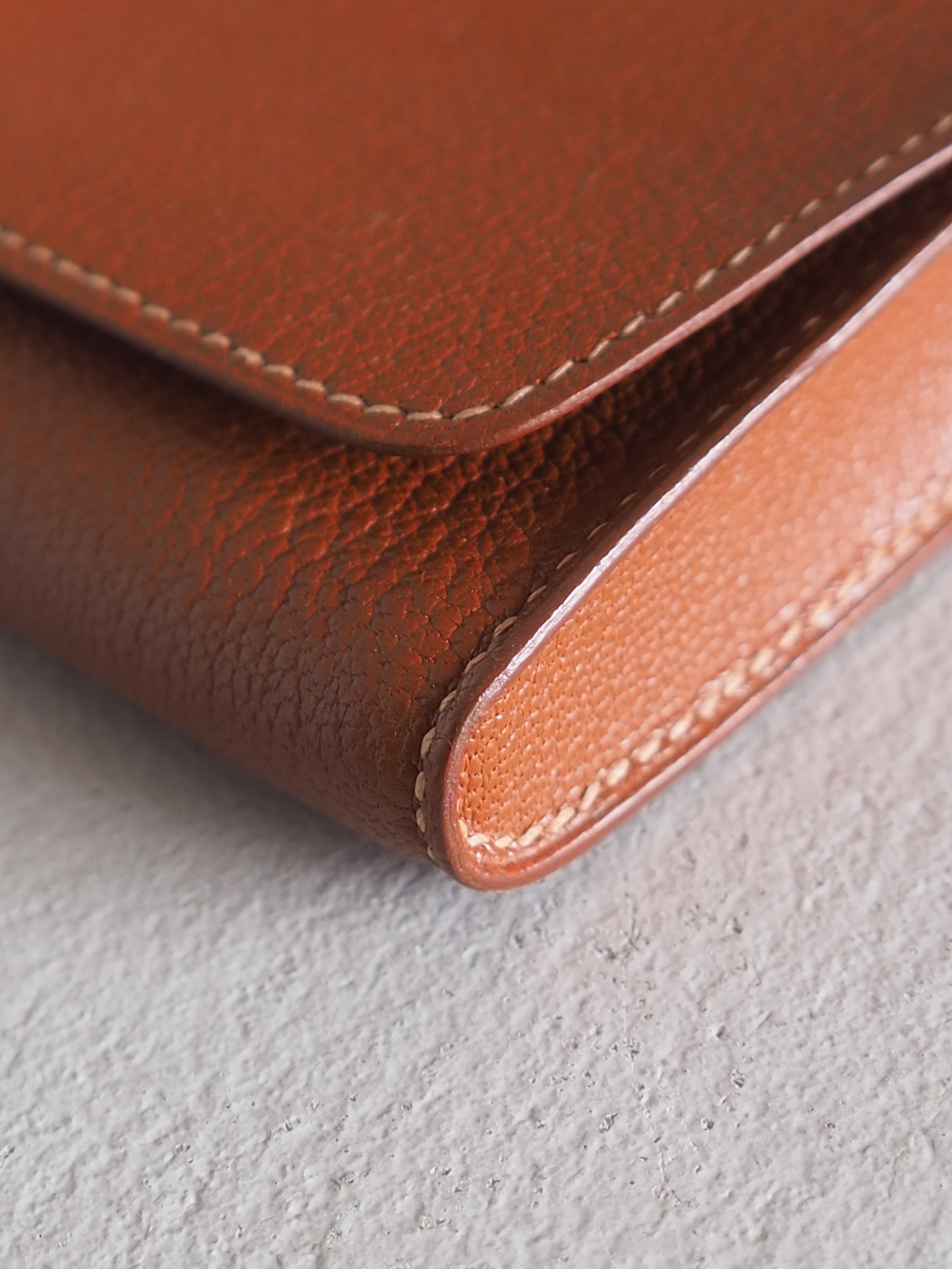HERMÈS Sellier Leather Pouch