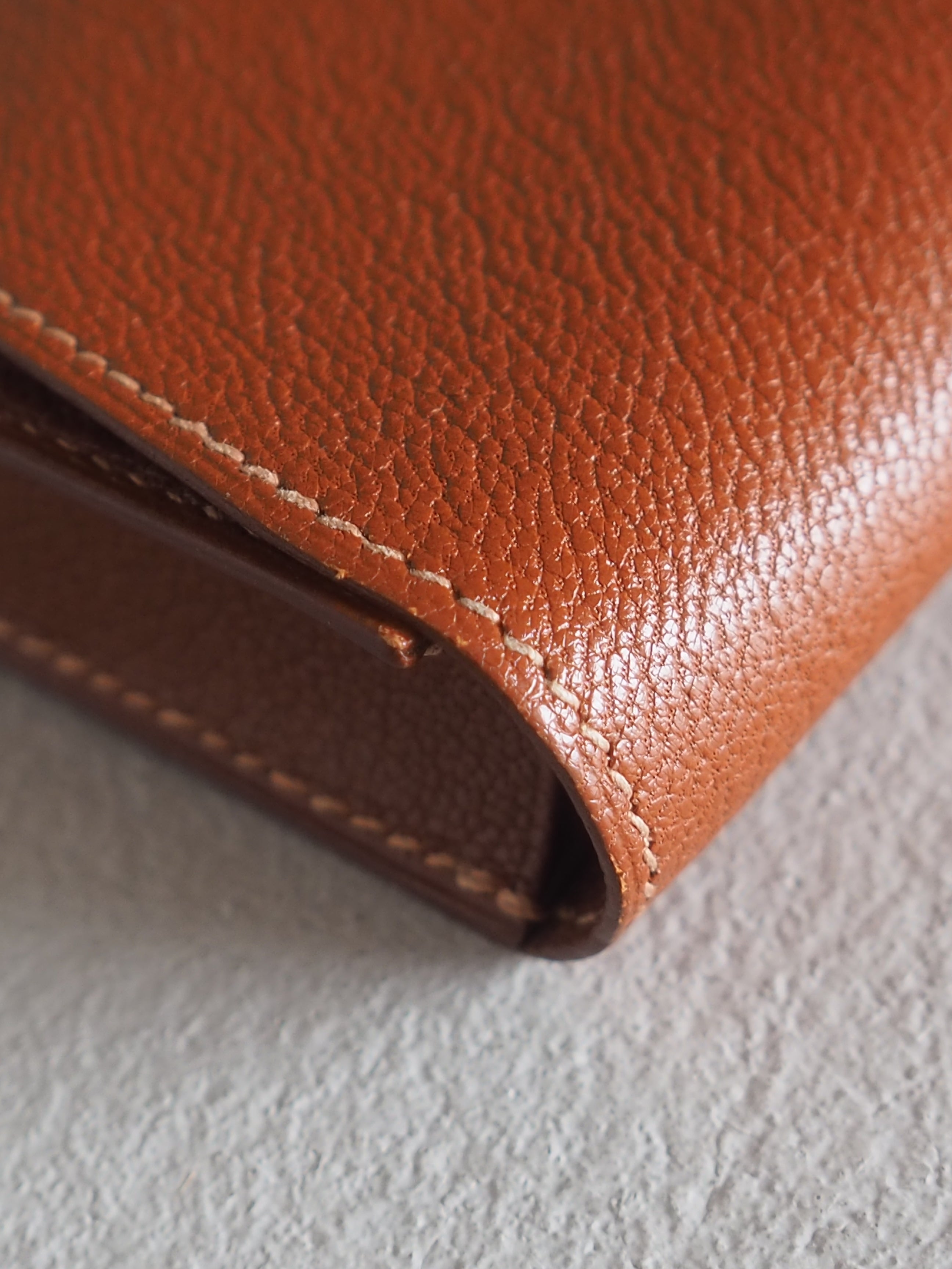 HERMÈS Sellier Leather Pouch