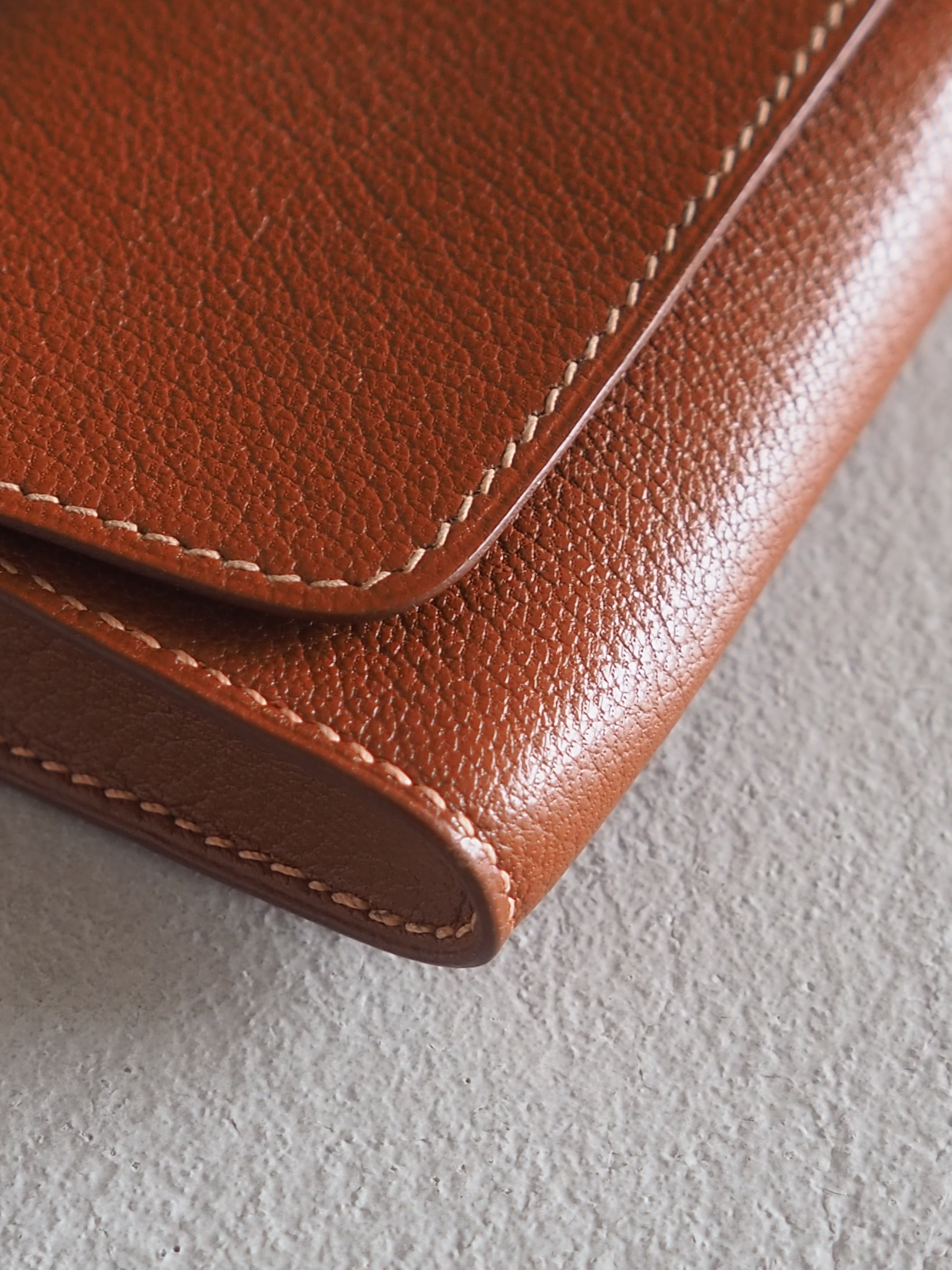 HERMÈS Sellier Leather Pouch