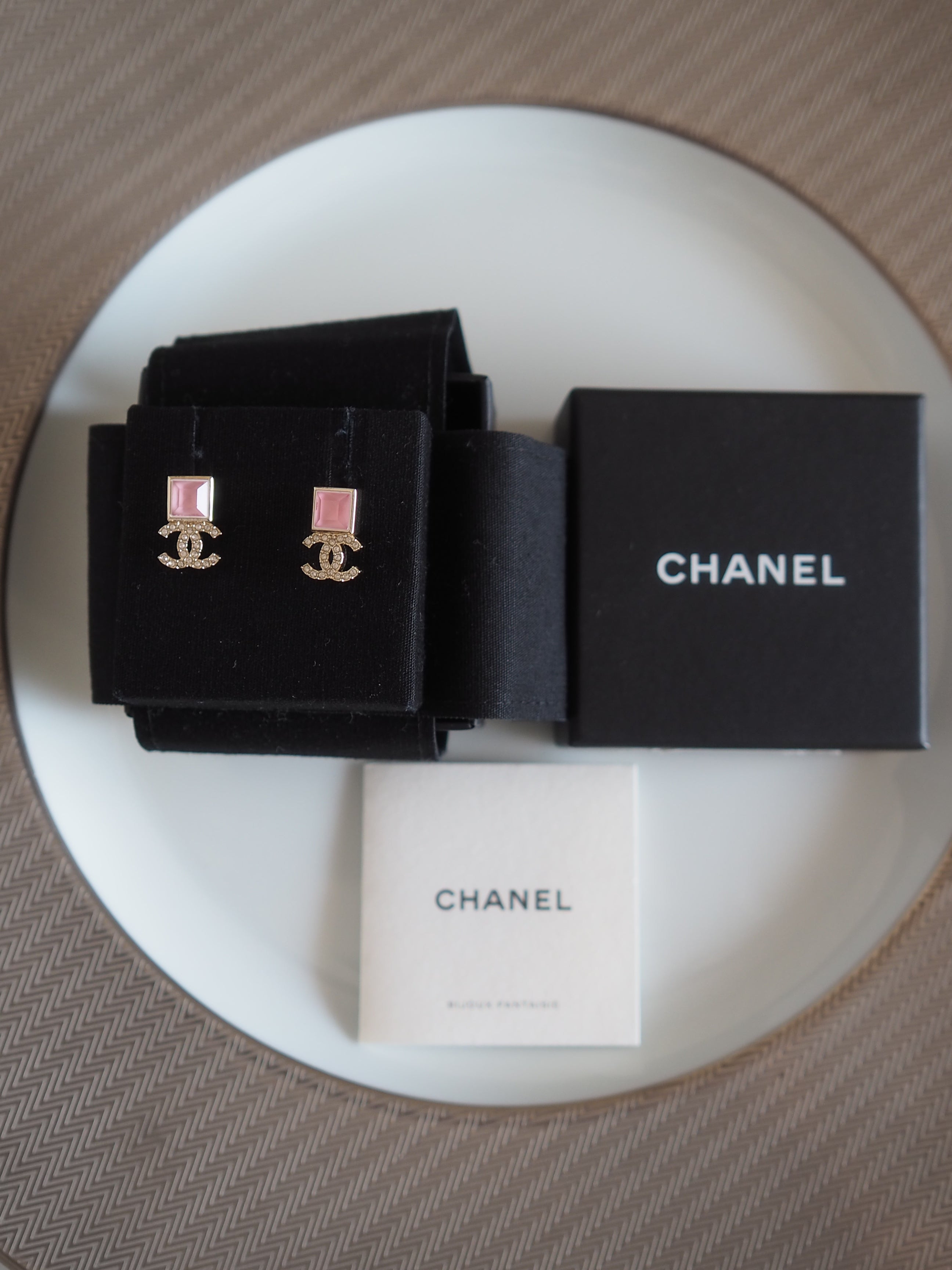CHANEL COCO Stone Earrings