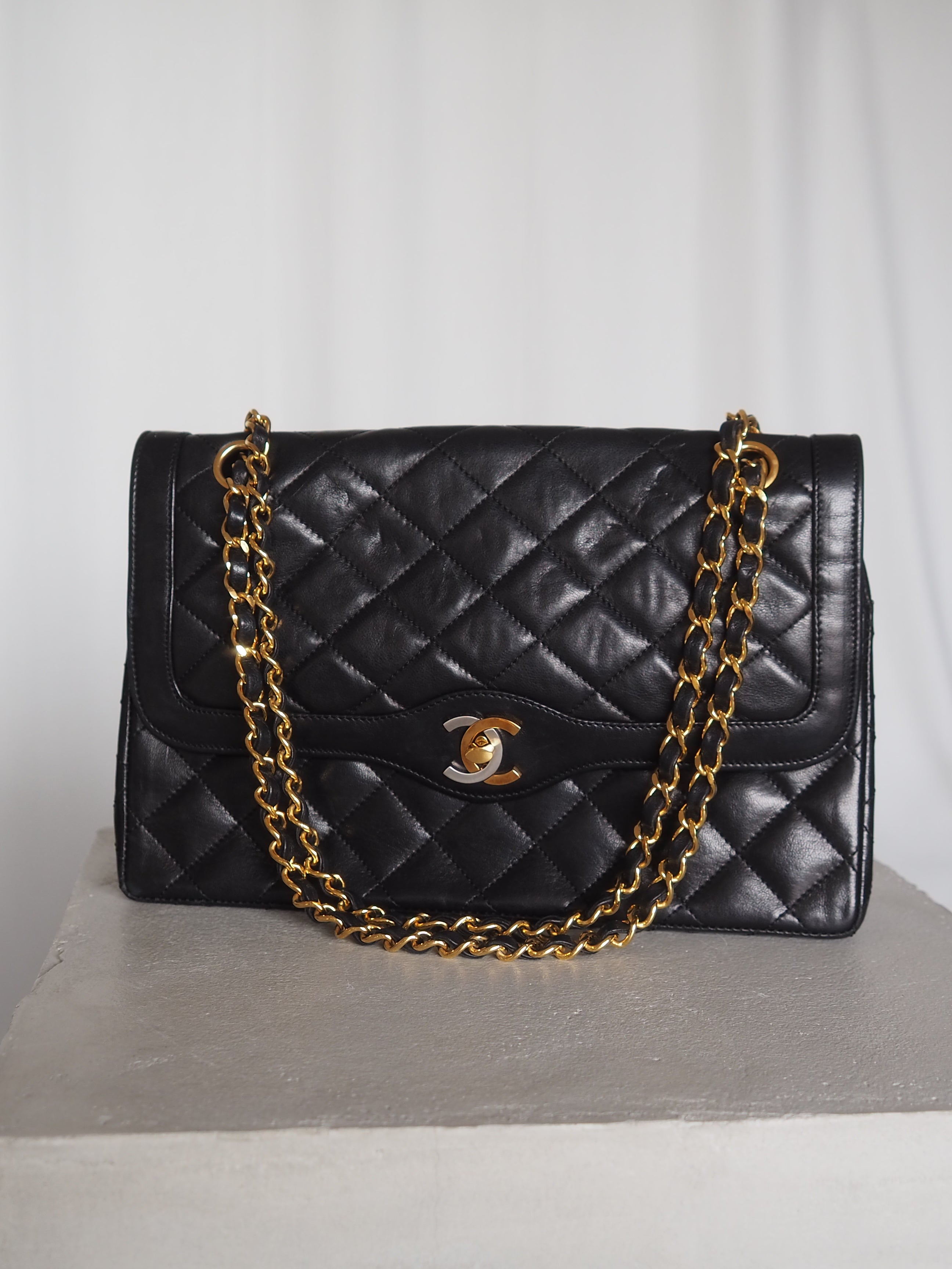 CHANEL Matelasse Chain Shoulder Bag Paris limited