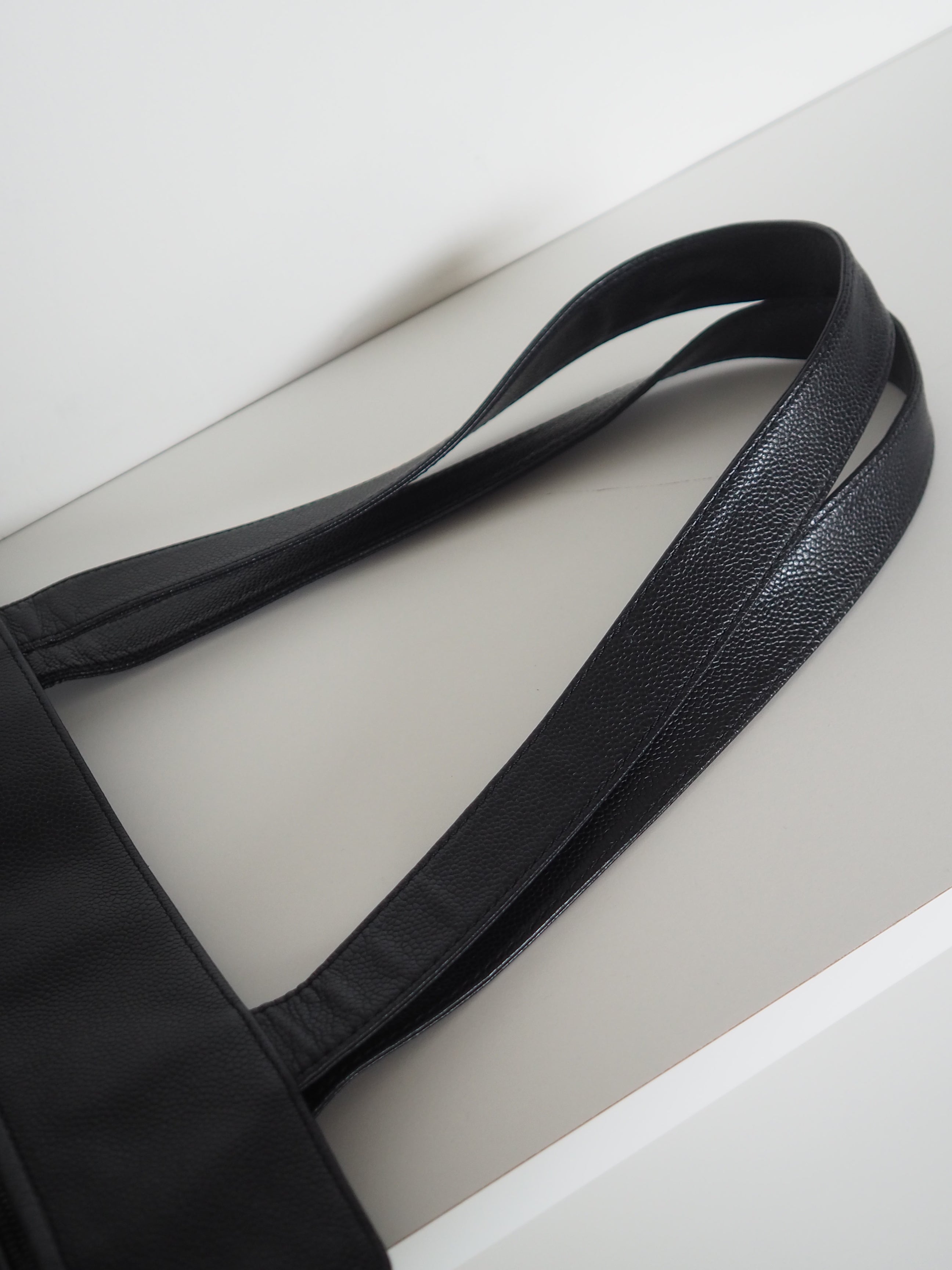 CHANEL Caviar Leather CC Tote Bag