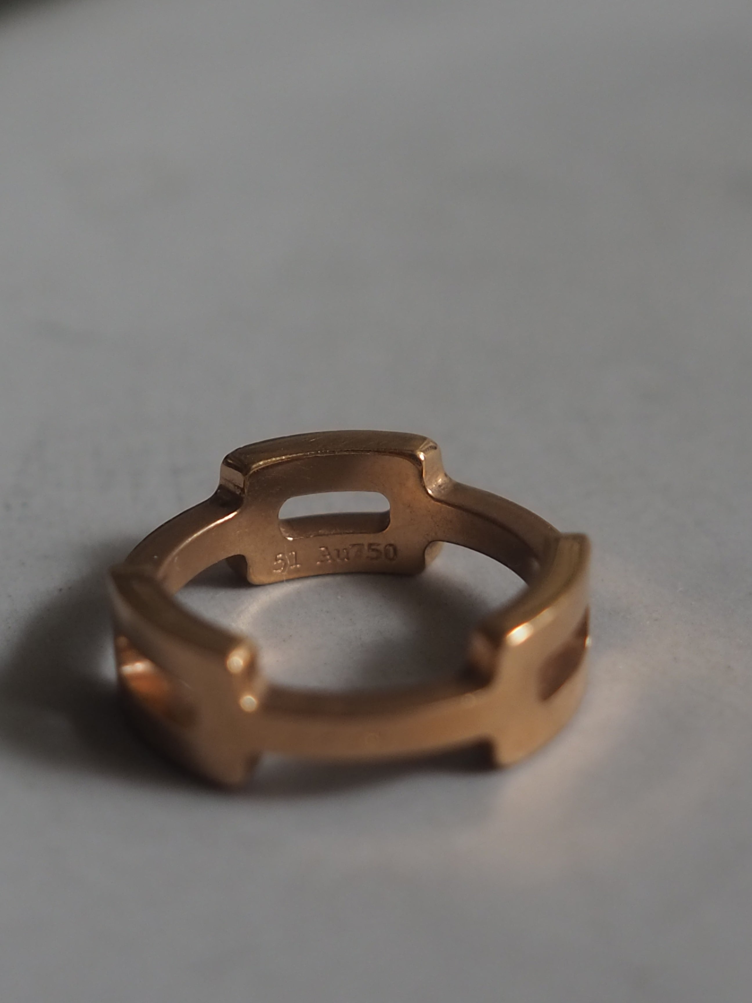 HERMÈS H Motif Ring PG