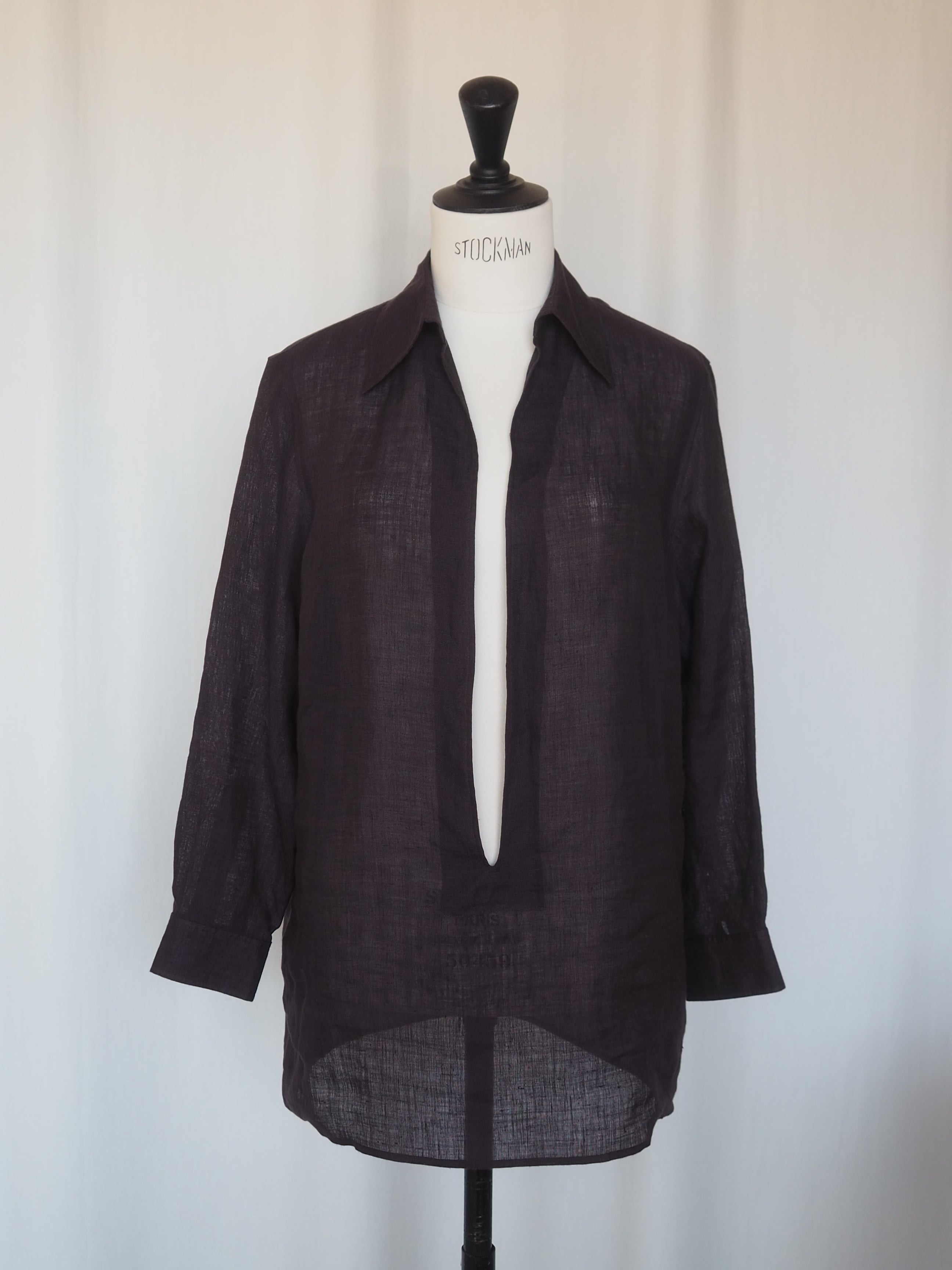 【HOLD】HERMÈS by Martin Margiela Vareuse Linen Shirt