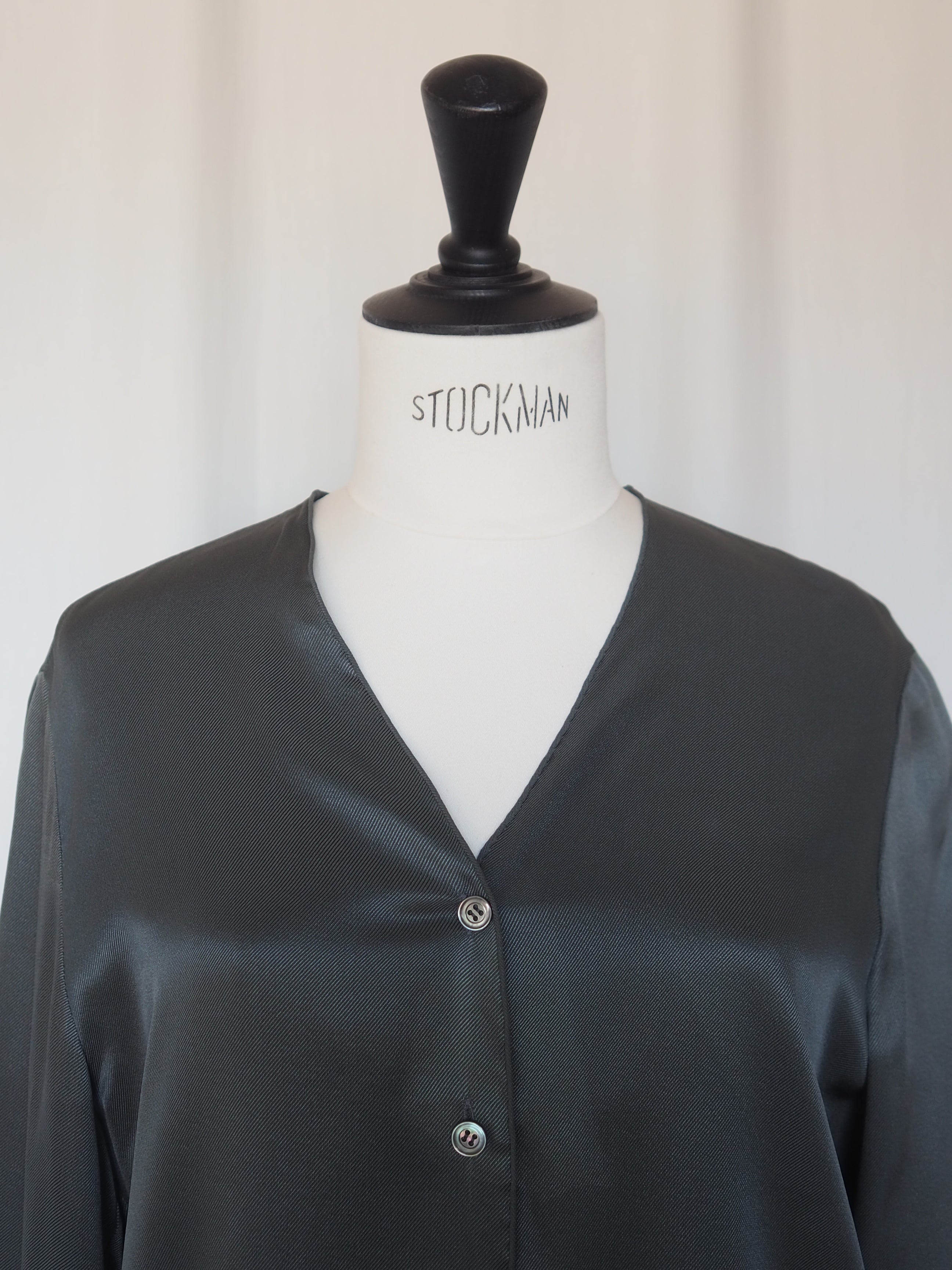 HERMÈS by Martin Margiela Silk Vareuse Shirt Jacket