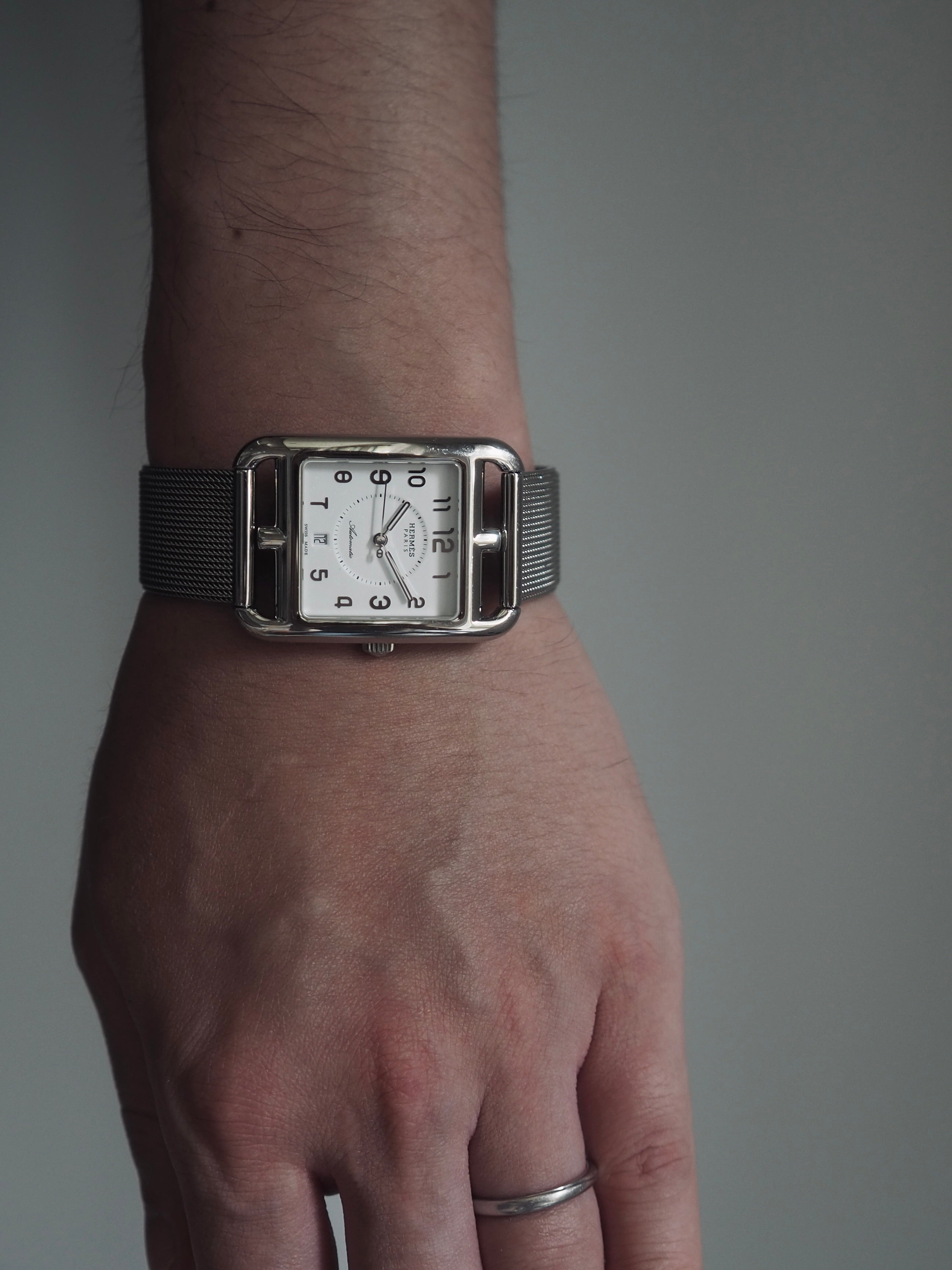 HERMÈS Cape Cod Automatic Mesh Bracelet Watch