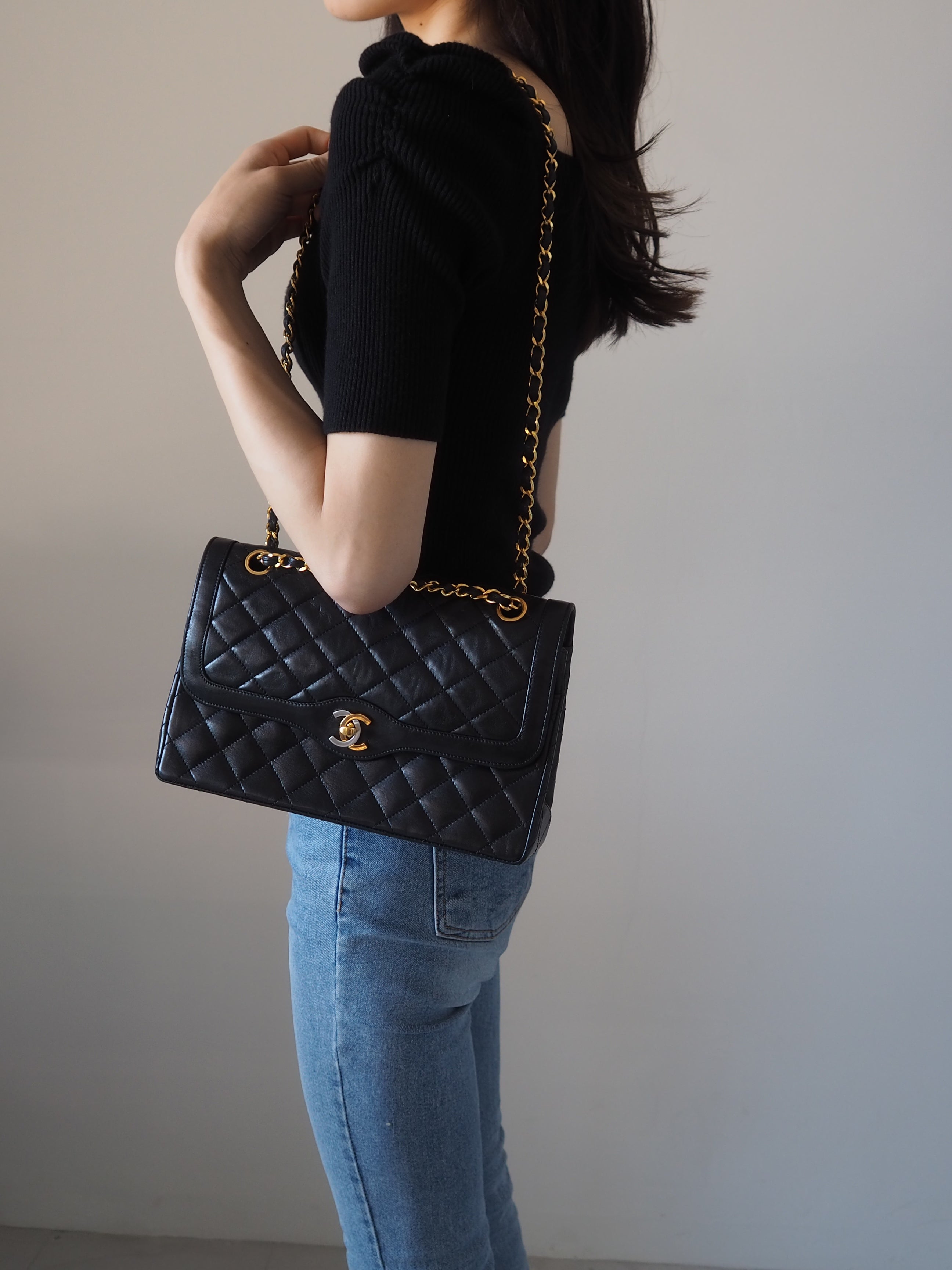 CHANEL Matelasse Chain Shoulder Bag Paris limited