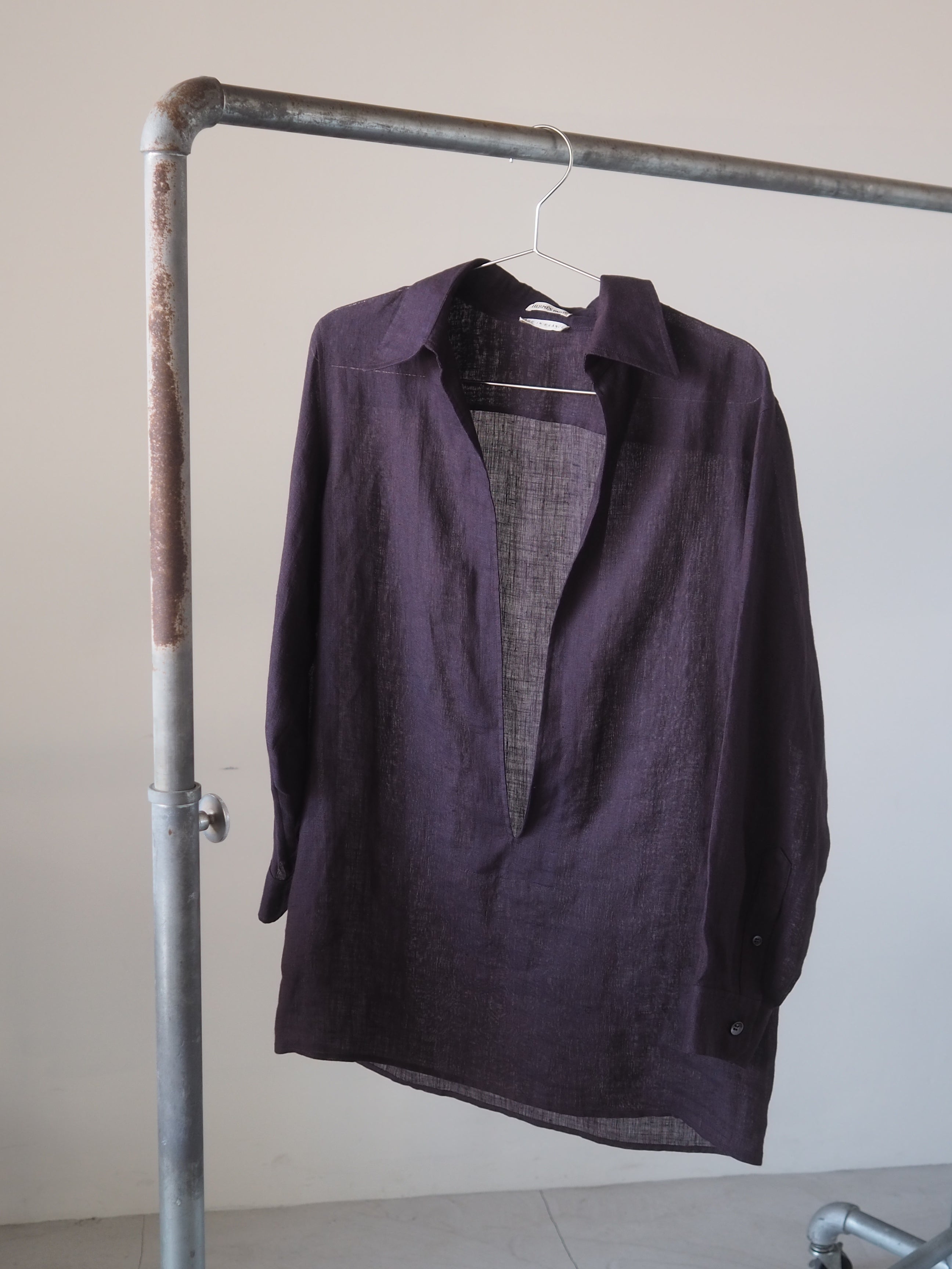 【HOLD】HERMÈS by Martin Margiela Vareuse Linen Shirt