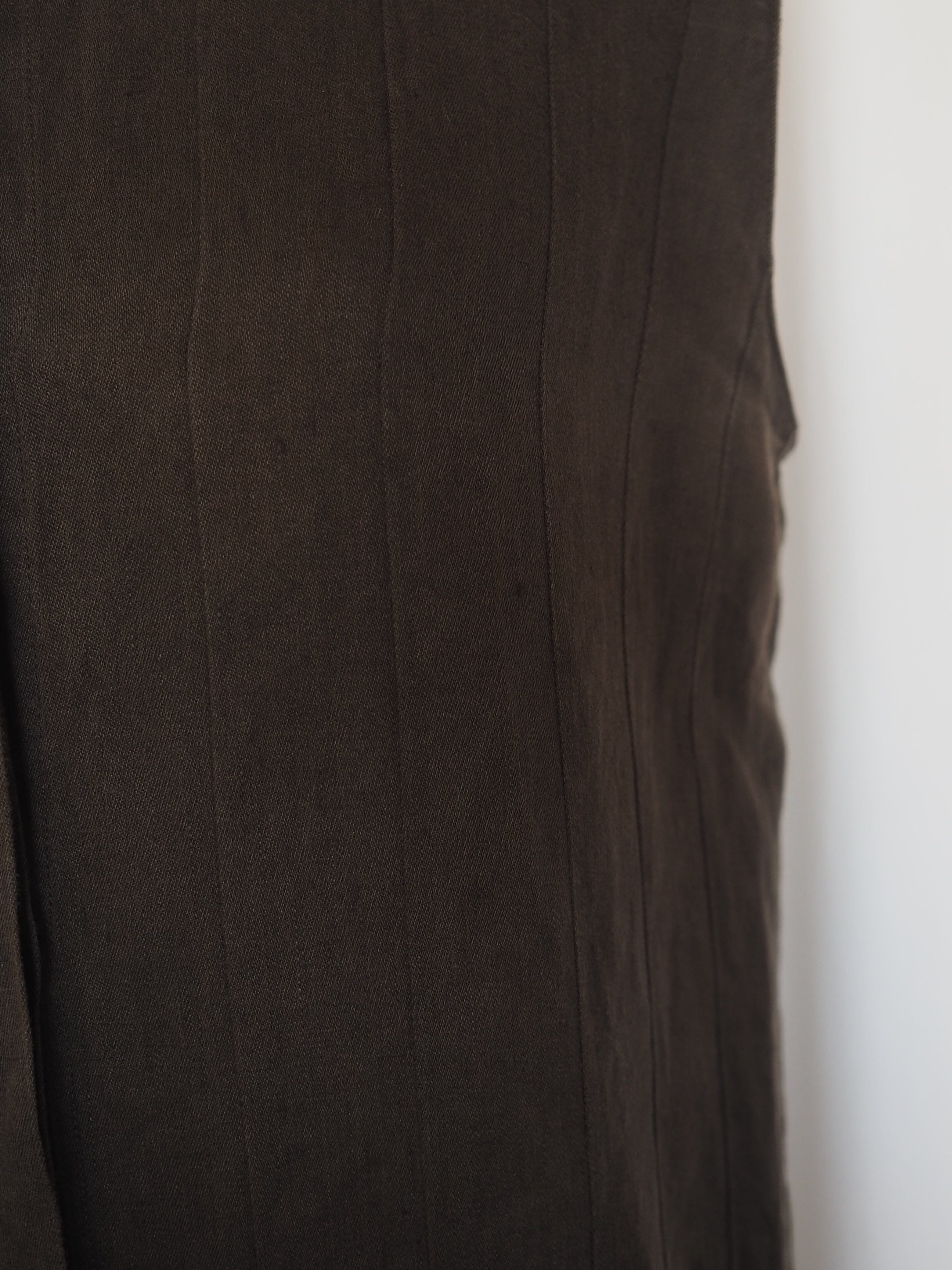 HERMÈS by Martin Margiela Linen Shirt Dress