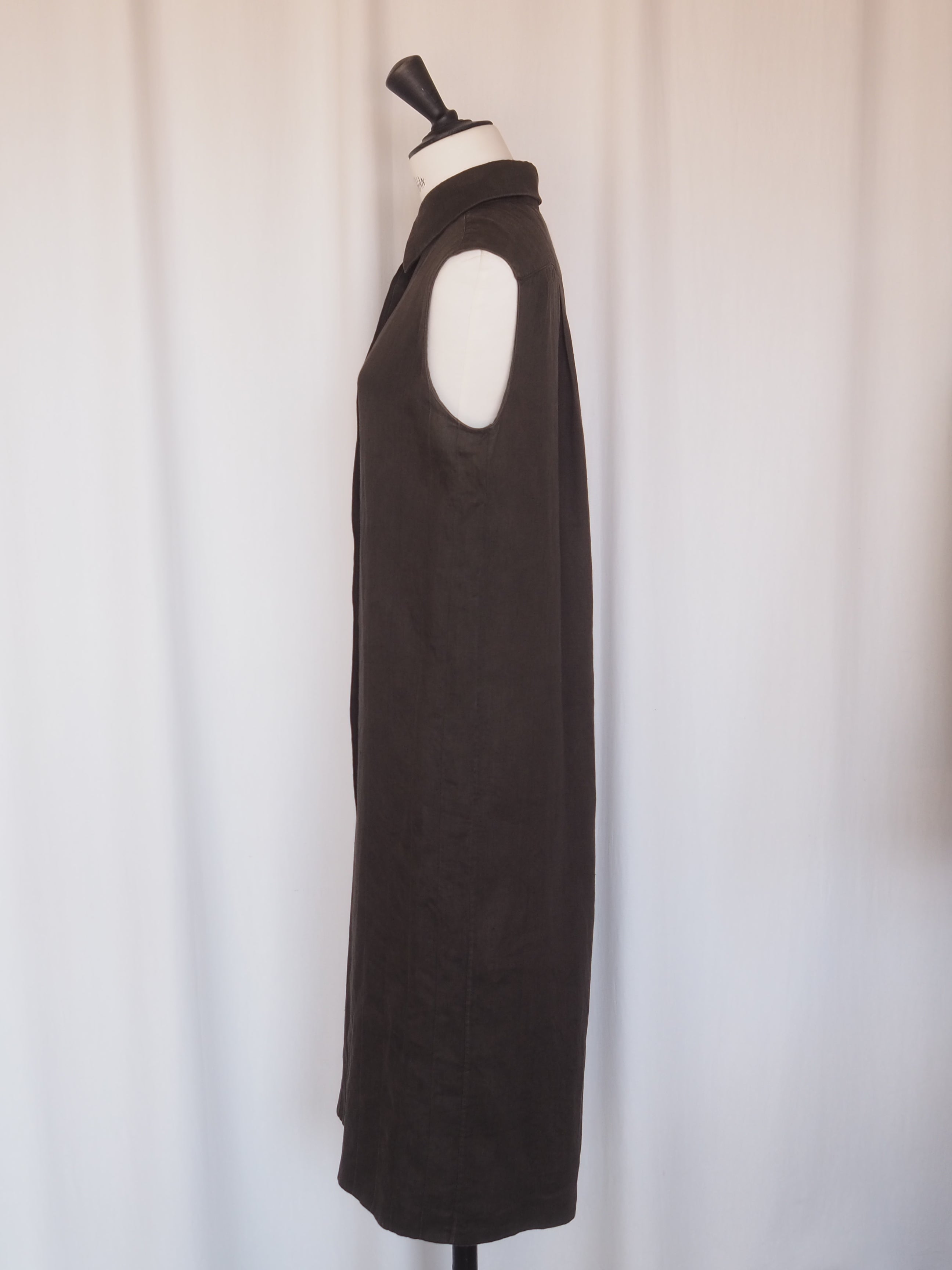 HERMÈS by Martin Margiela Linen Shirt Dress