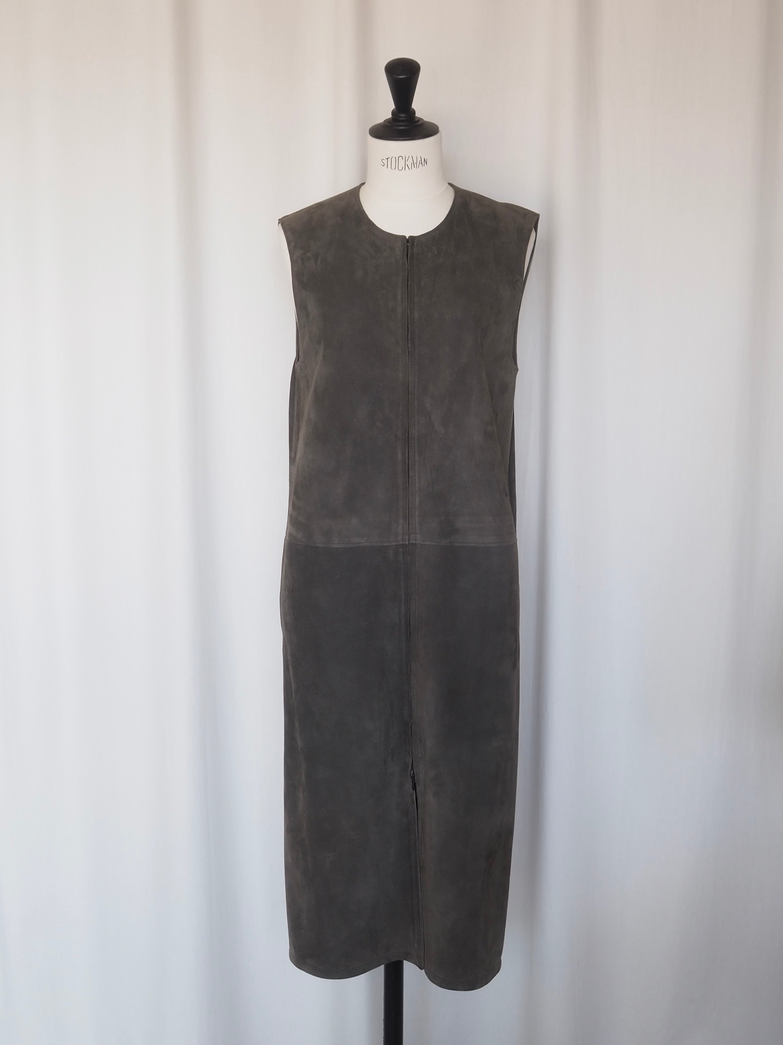 HERMÈS by Martin Margiela Suede Zip Dress