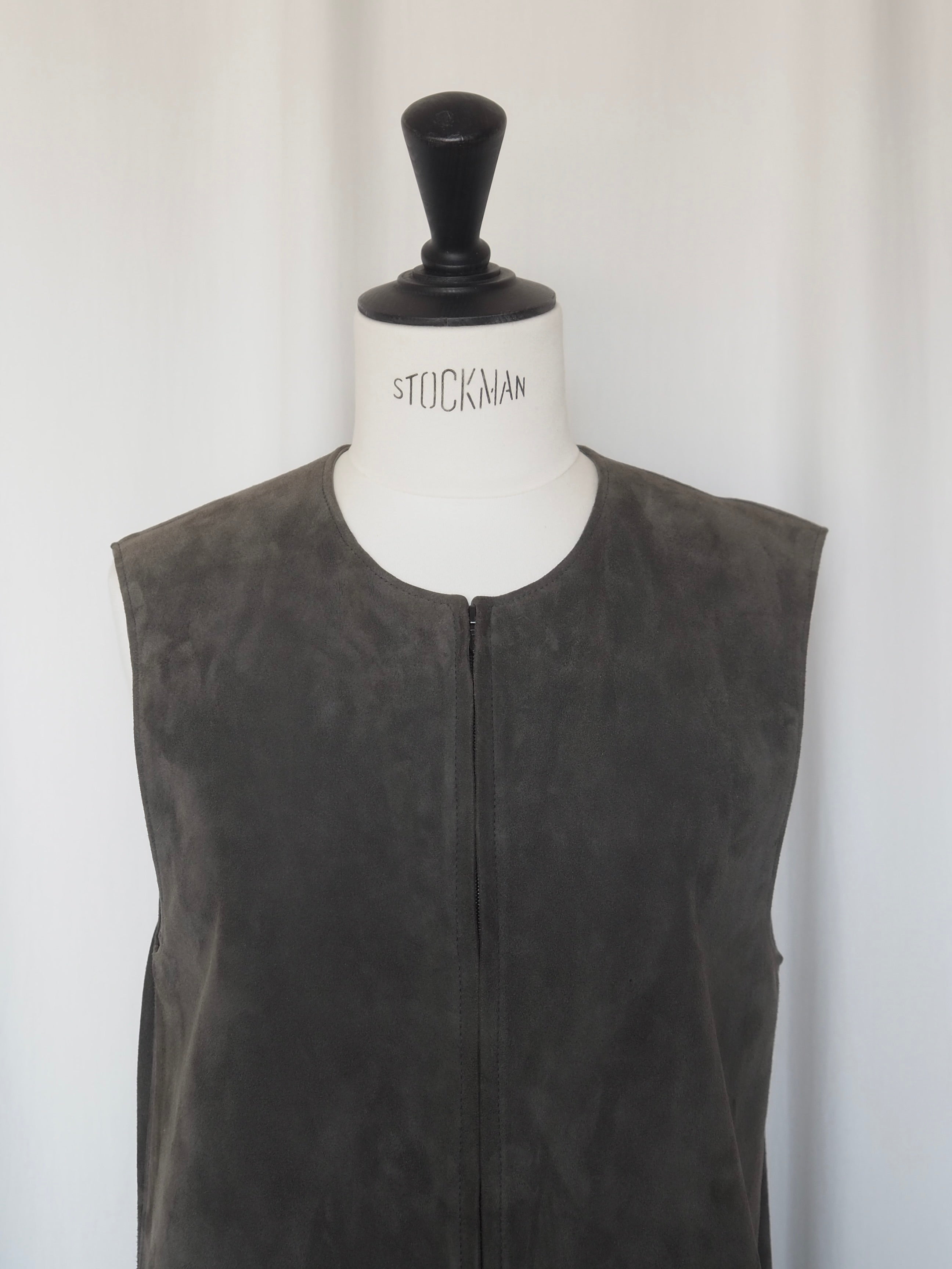 HERMÈS by Martin Margiela Suede Zip Dress