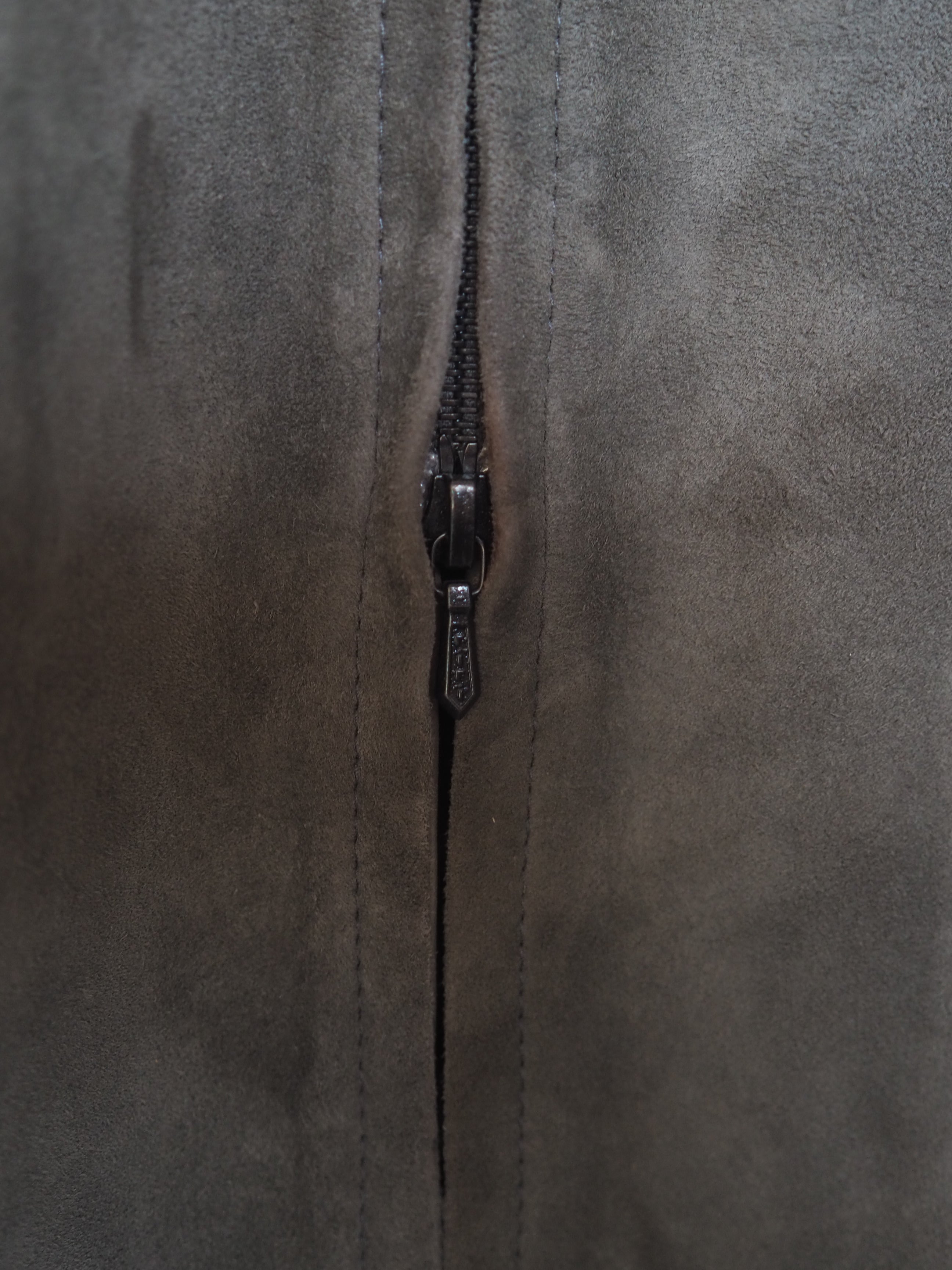 HERMÈS by Martin Margiela Suede Zip Dress