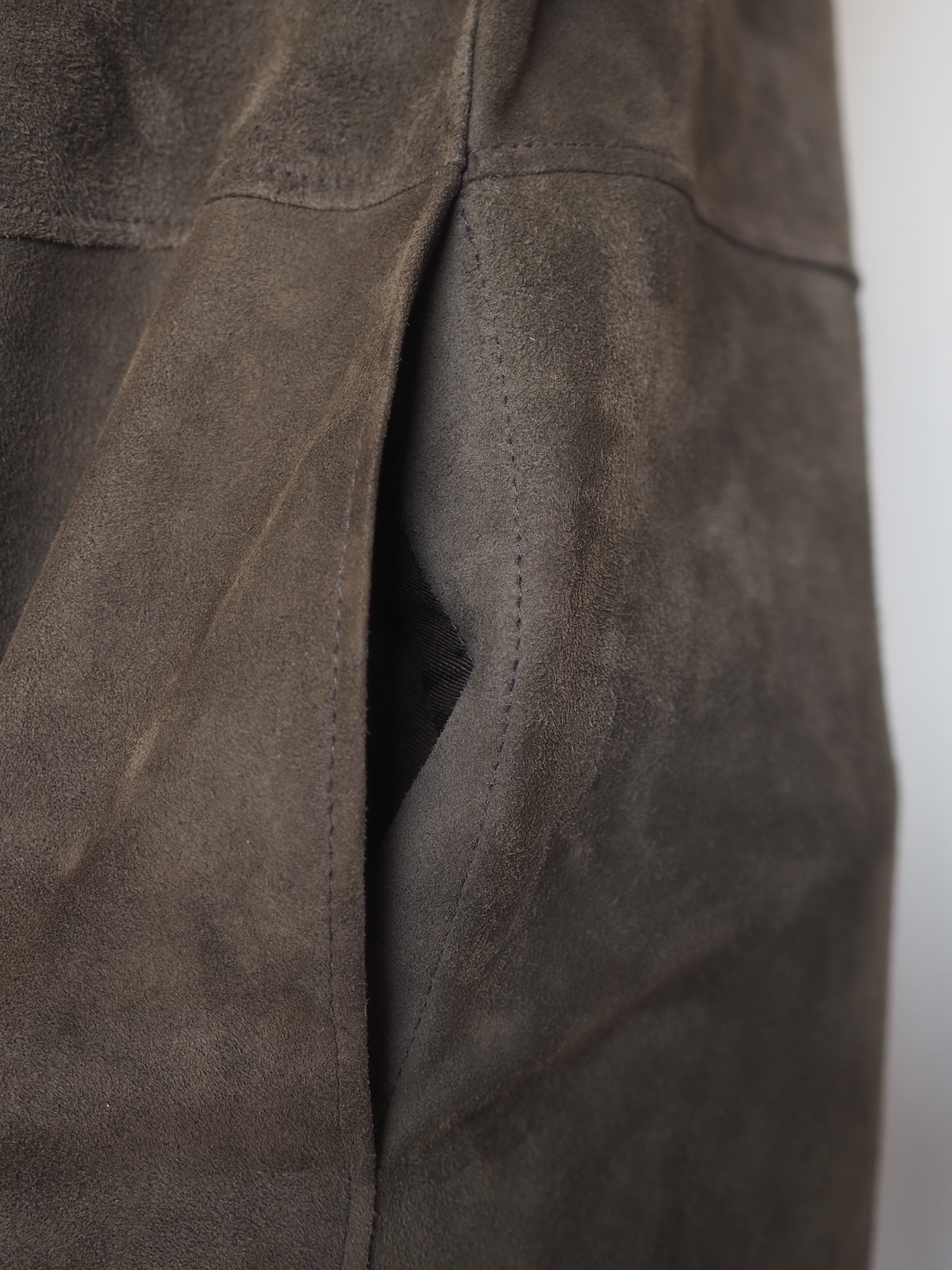 HERMÈS by Martin Margiela Suede Zip Dress