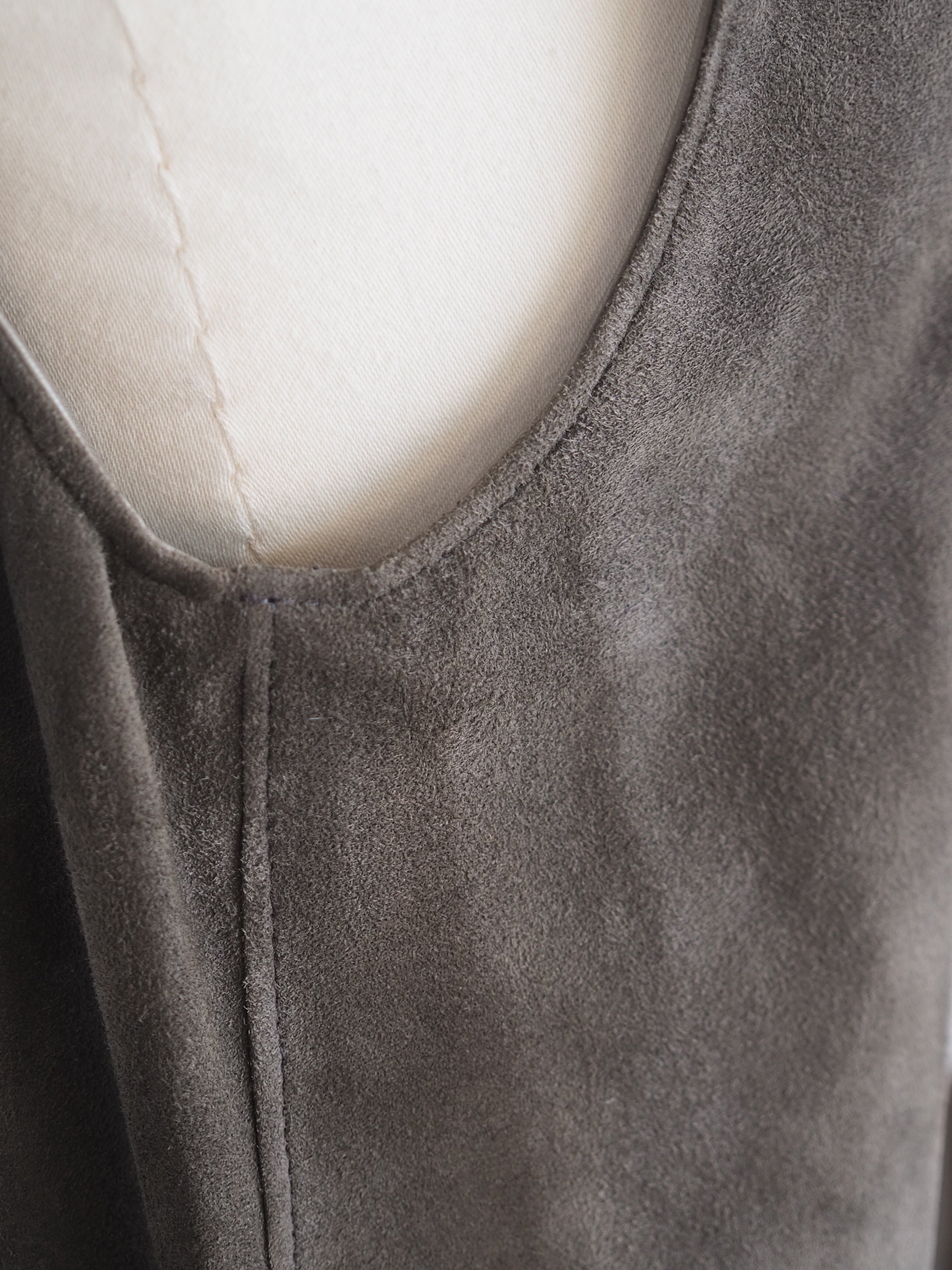 HERMÈS by Martin Margiela Suede Zip Dress