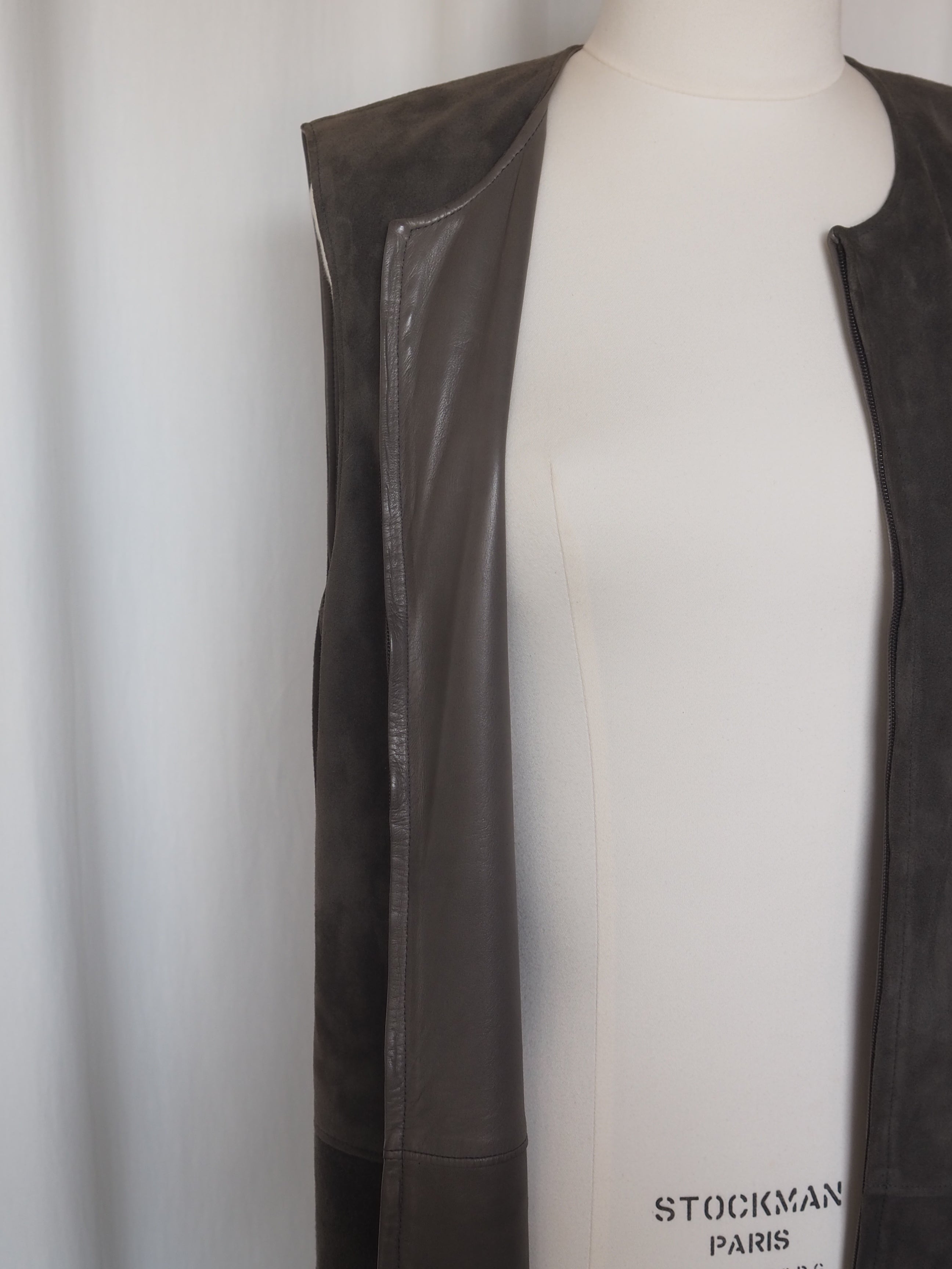 HERMÈS by Martin Margiela Suede Zip Dress
