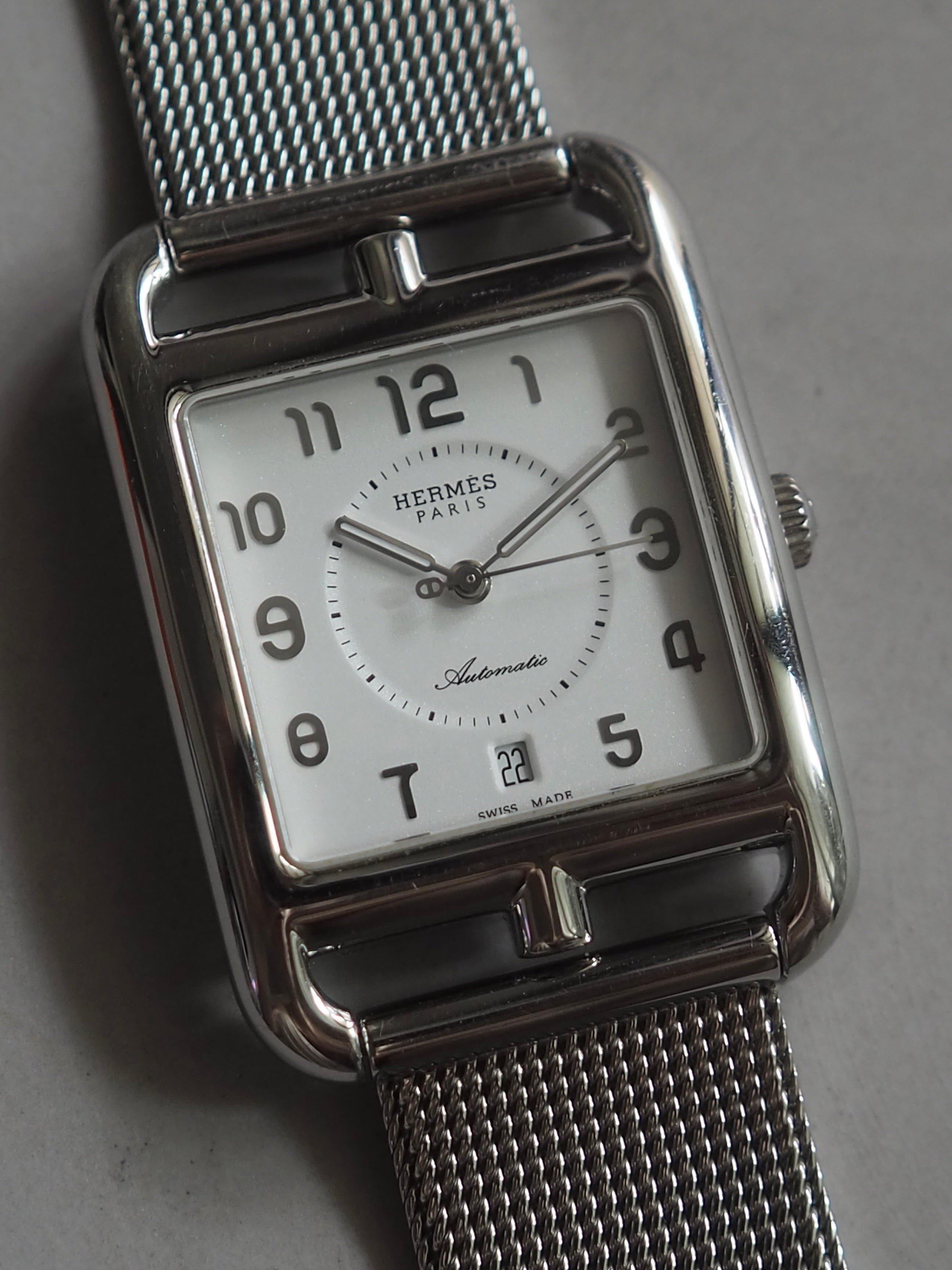 HERMÈS Cape Cod Automatic Mesh Bracelet Watch